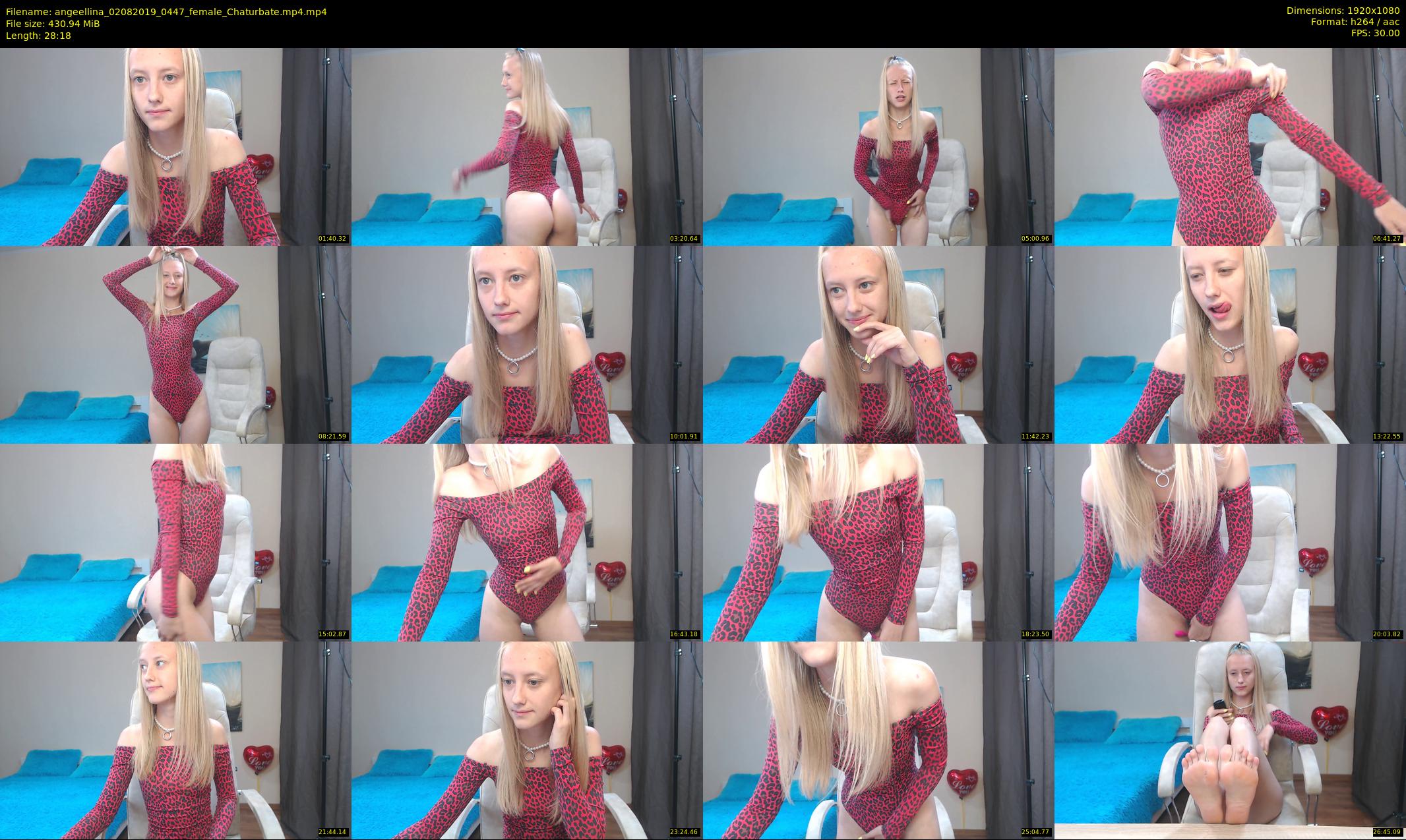angeellina — 29 minute Chaturbate female cam show recording, 1080p, Aug 2, 2019