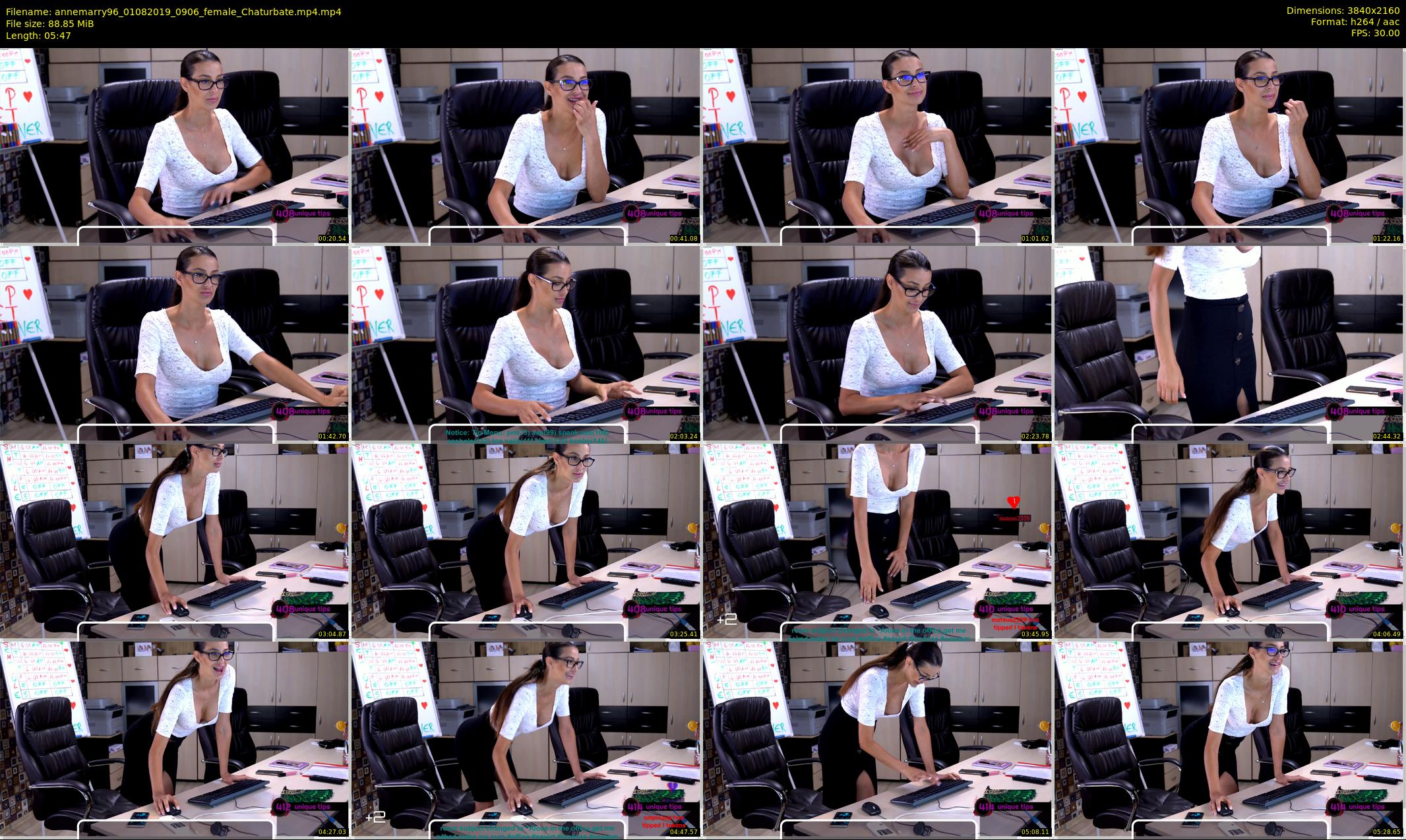 annemarry96 — 6 minute Chaturbate female cam show recording, 4K, Aug 1, 2019