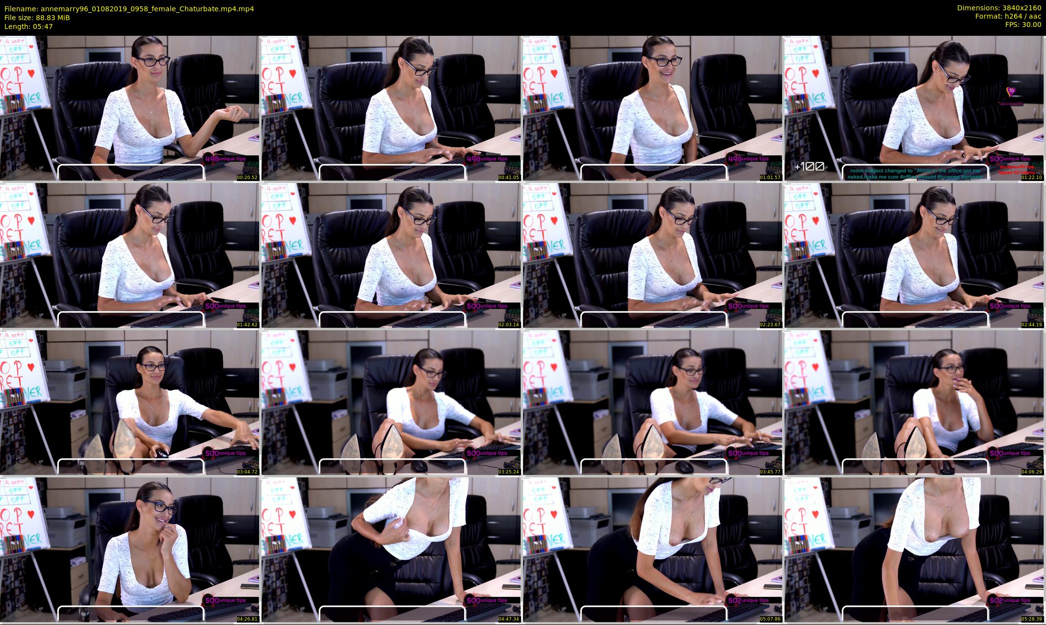 annemarry96 — 6 minute Chaturbate female cam show recording, 4K, Aug 1, 2019