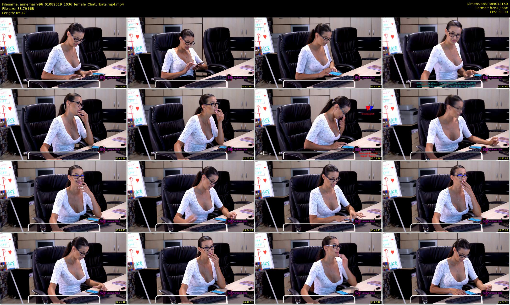 annemarry96 — 6 minute Chaturbate female cam show recording, 4K, Aug 1, 2019