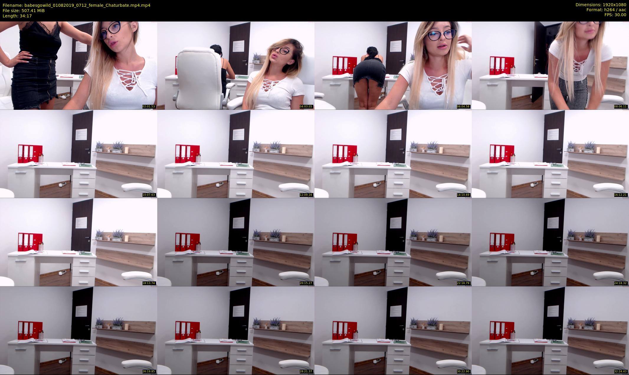 babesgowild — 35 minute Chaturbate couple cam show recording, 1080p, Aug 1, 2019