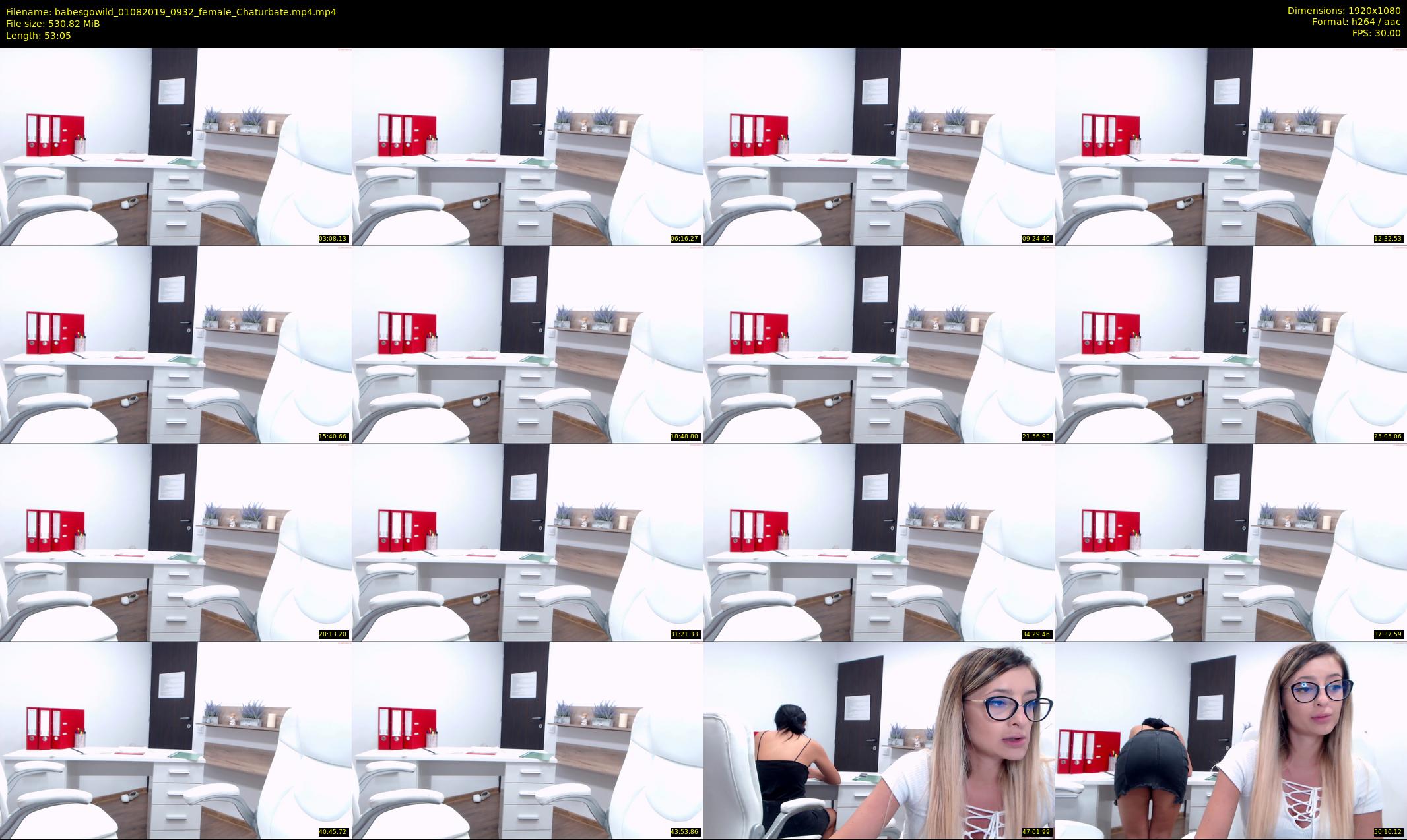 babesgowild — 54 minute Chaturbate couple cam show recording, 1080p, Aug 1, 2019