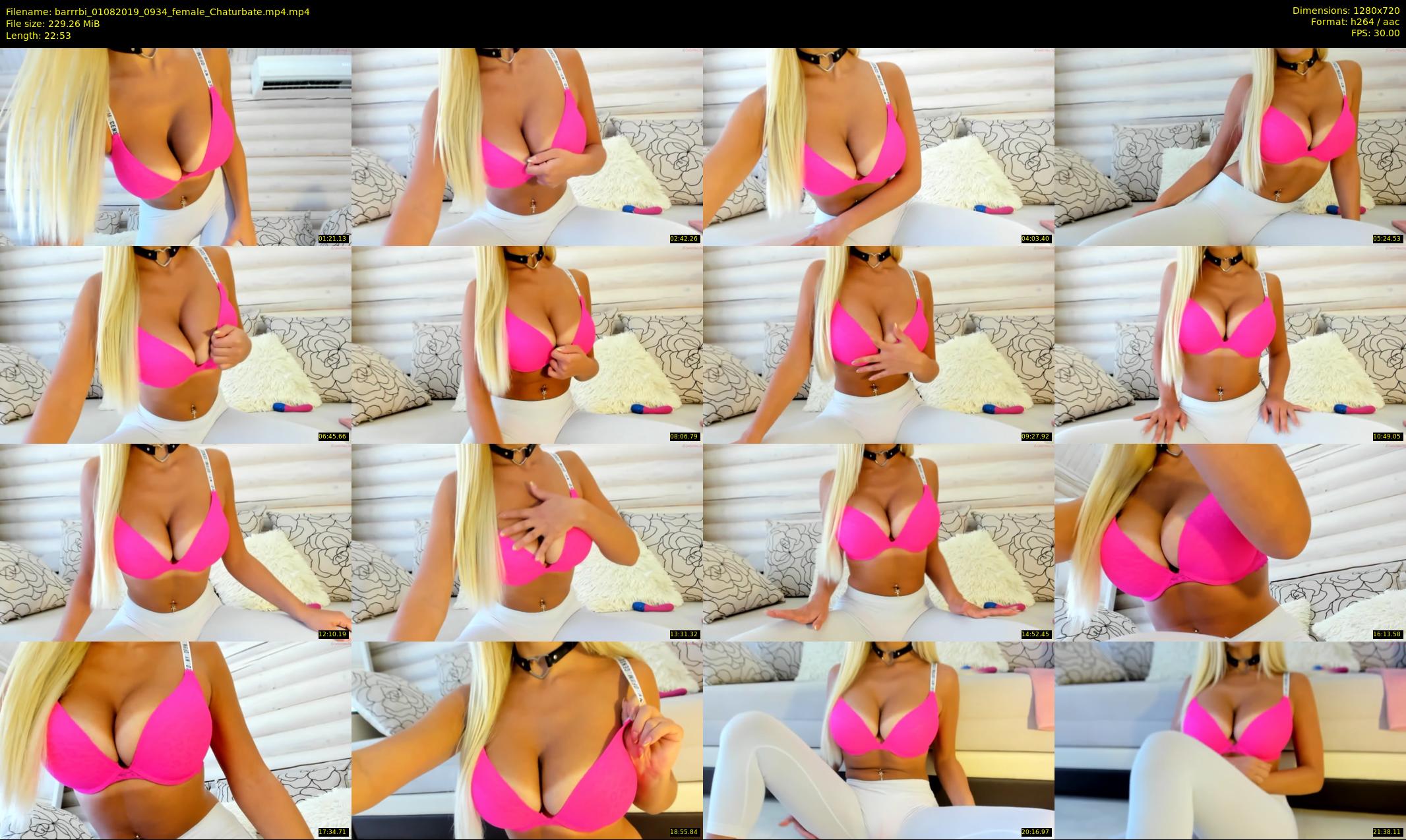 barrrbi — 23 minute Chaturbate female cam show recording, 720p, Aug 1, 2019
