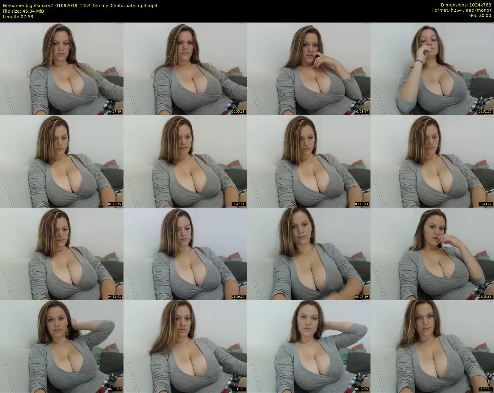 bigtitsmary2 — 8 minute Chaturbate female cam show recording, 720p, Aug 1, 2019