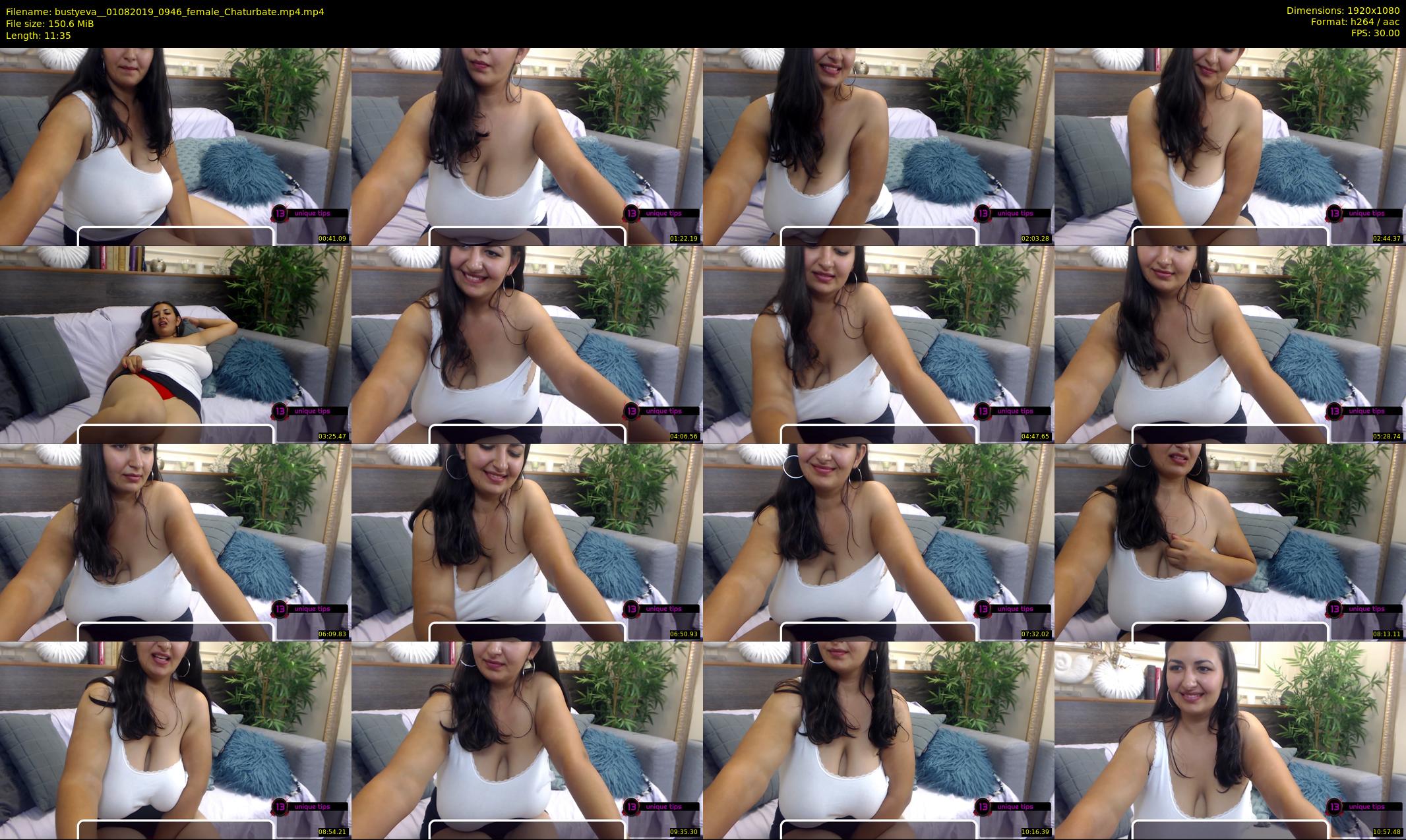 bustyeva_ — 12 minute Chaturbate female cam show recording, 1080p, Aug 1, 2019