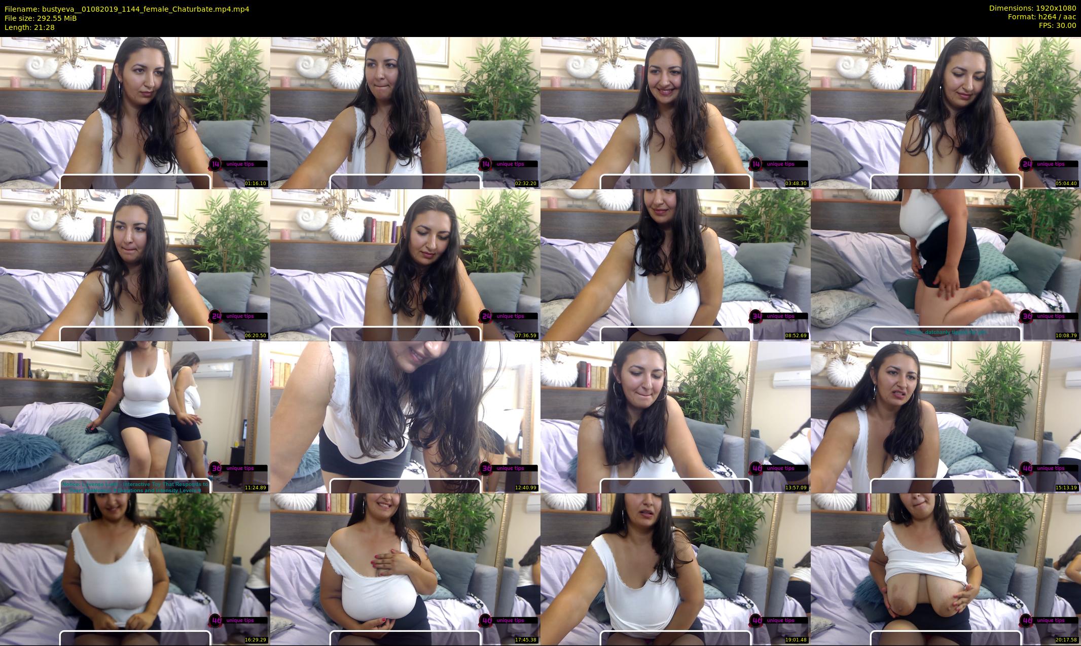bustyeva_ — 22 minute Chaturbate female cam show recording, 1080p, Aug 1, 2019