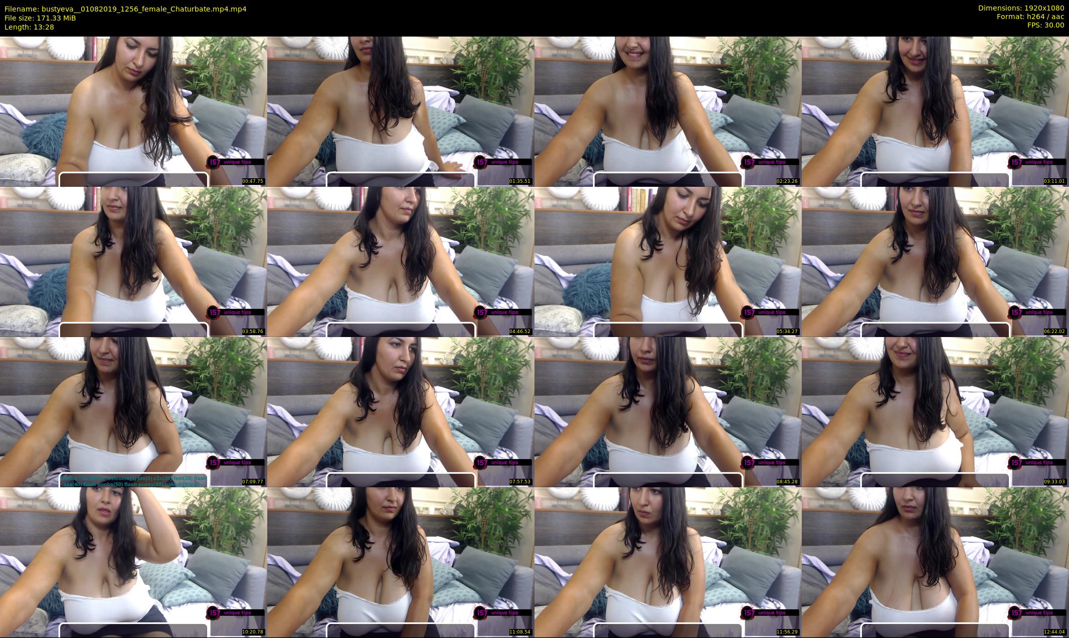 bustyeva_ — 14 minute Chaturbate female cam show recording, 1080p, Aug 1, 2019