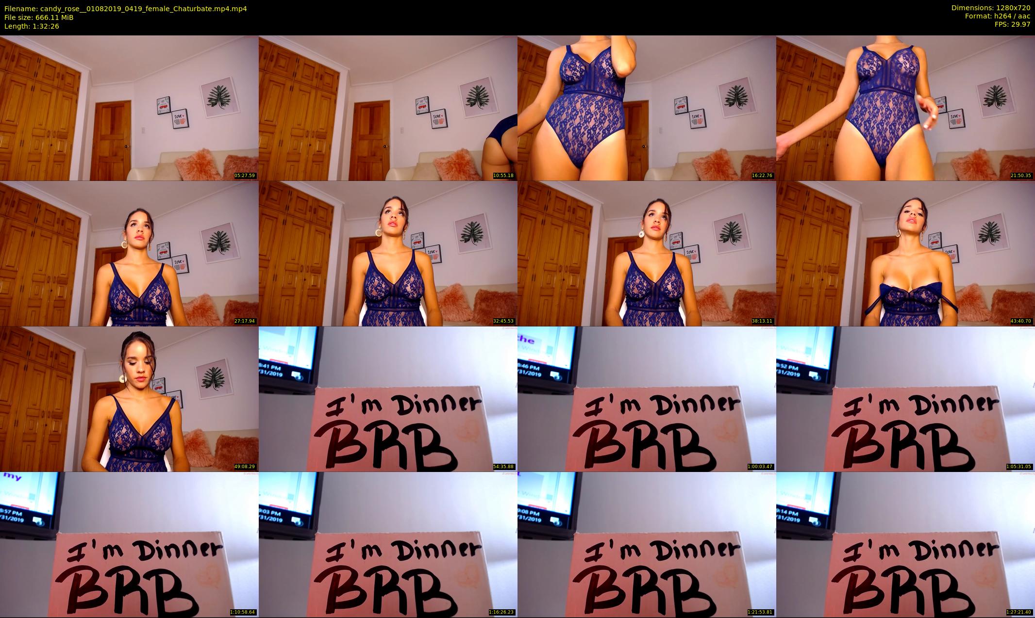 candy_rose_ — 93 minute Chaturbate female cam show recording, 720p, Aug 1, 2019