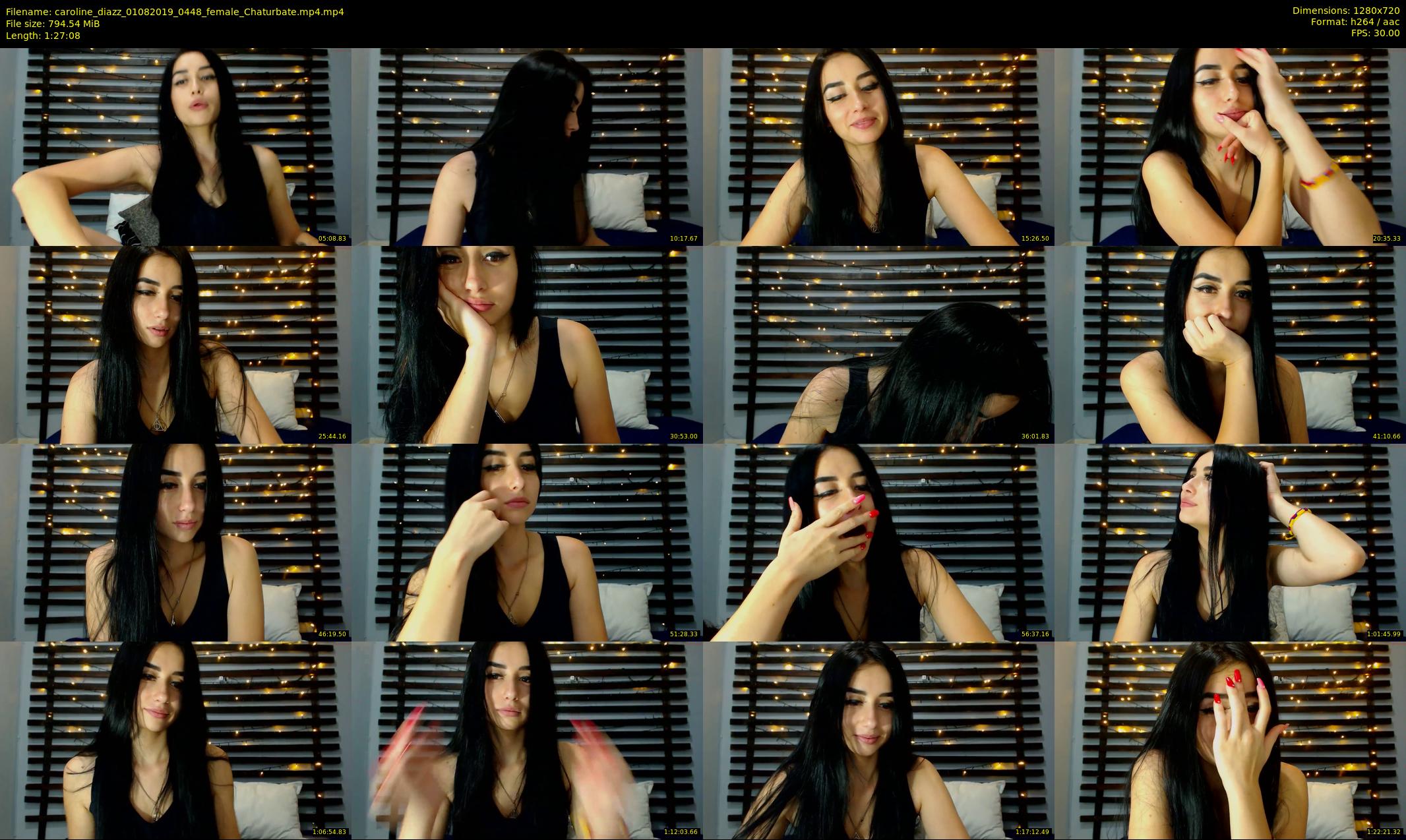 caroline_diazz — 88 minute Chaturbate female cam show recording, 720p, Aug 1, 2019
