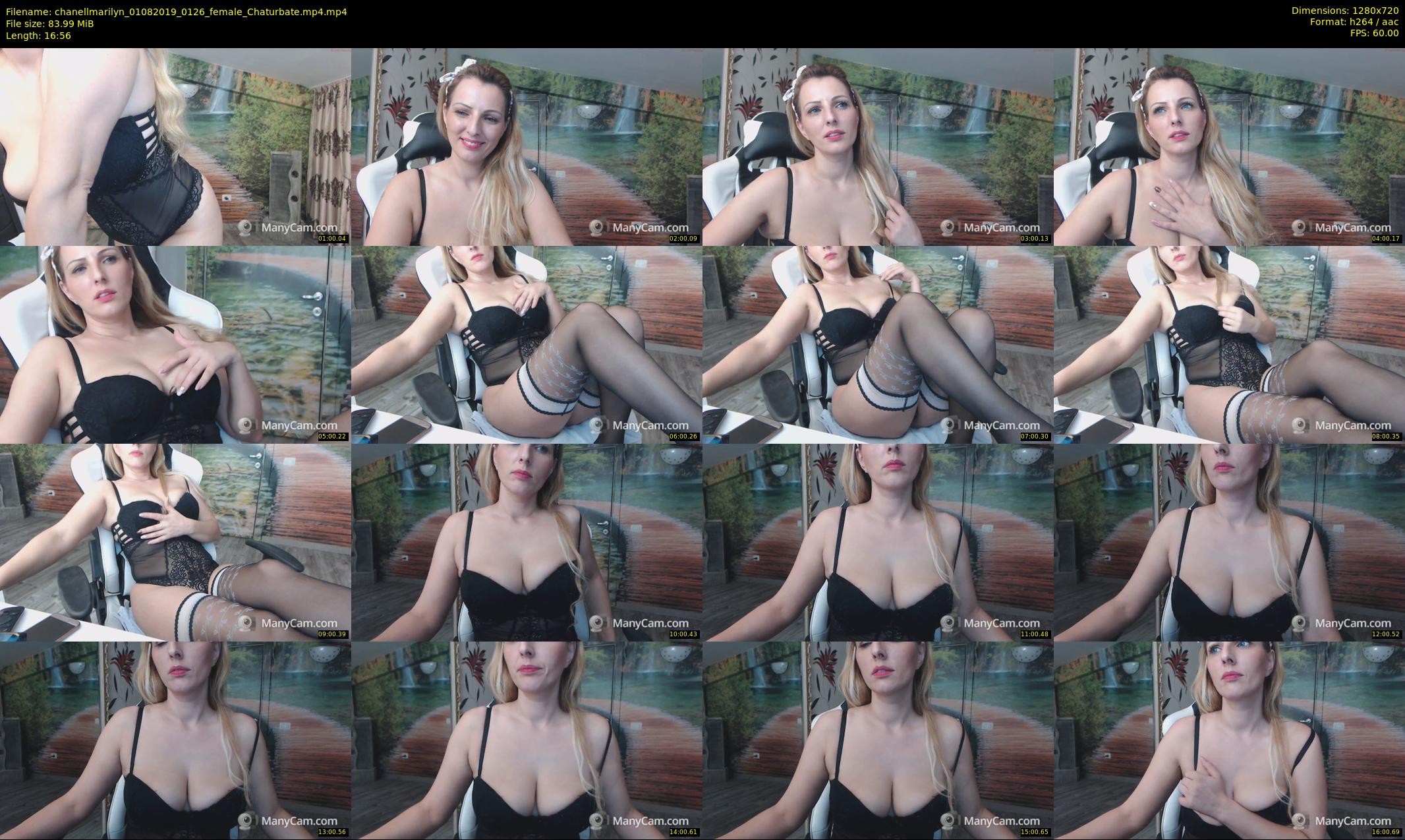 chanellmarilyn — 17 minute Chaturbate female cam show recording, 720p, Aug 1, 2019