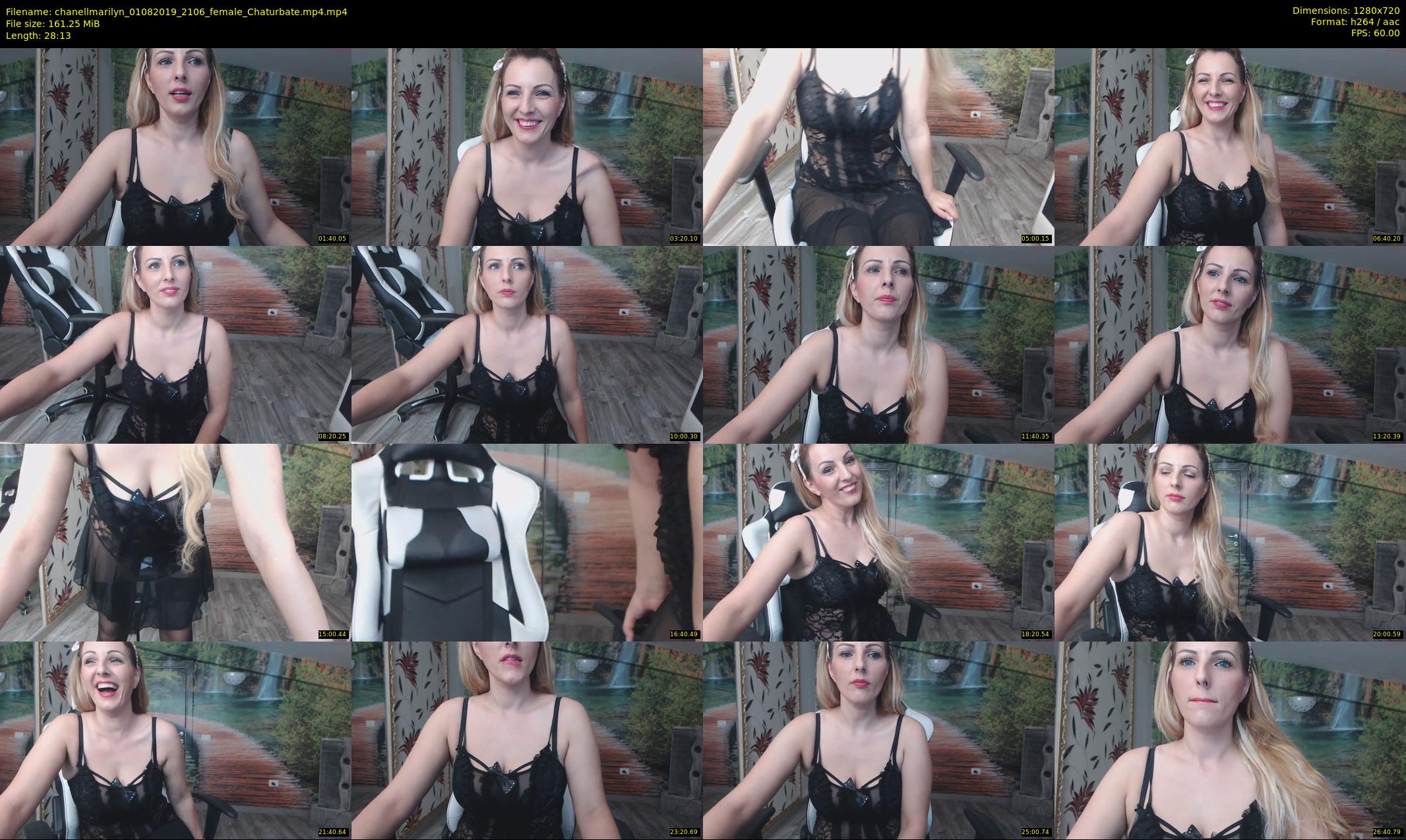 chanellmarilyn — 29 minute Chaturbate female cam show recording, 720p, Aug 1, 2019