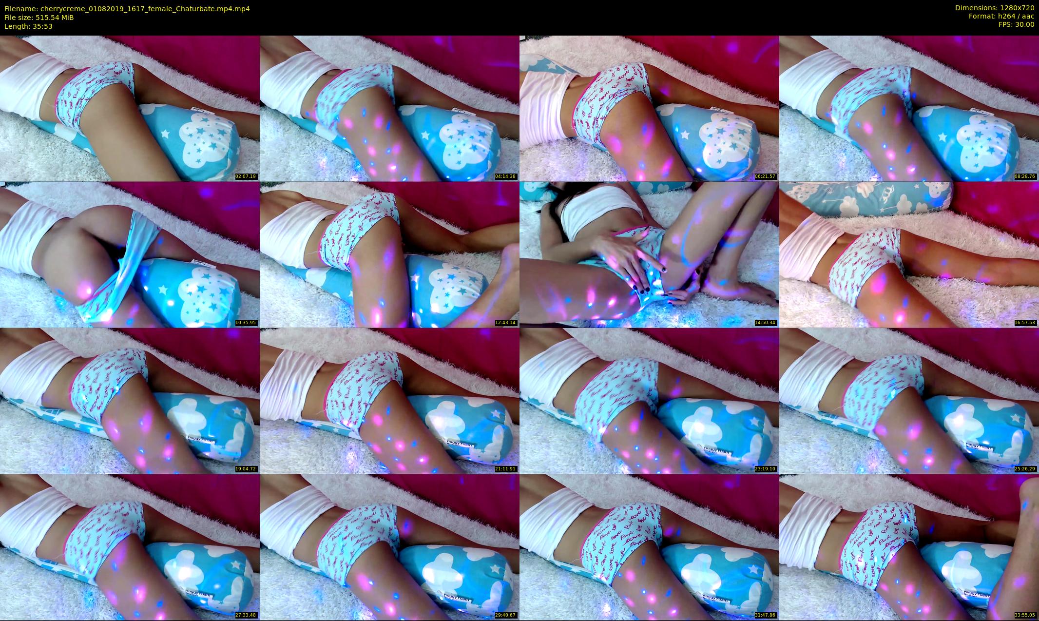 cherrycreme — 36 minute Chaturbate female cam show recording, 720p, Aug 1, 2019