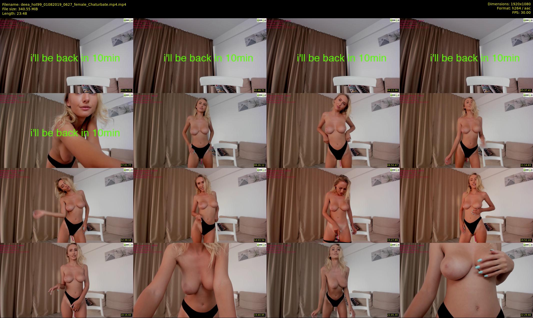 deea_hot99 — 24 minute Chaturbate female cam show recording, 1080p, Aug 1, 2019