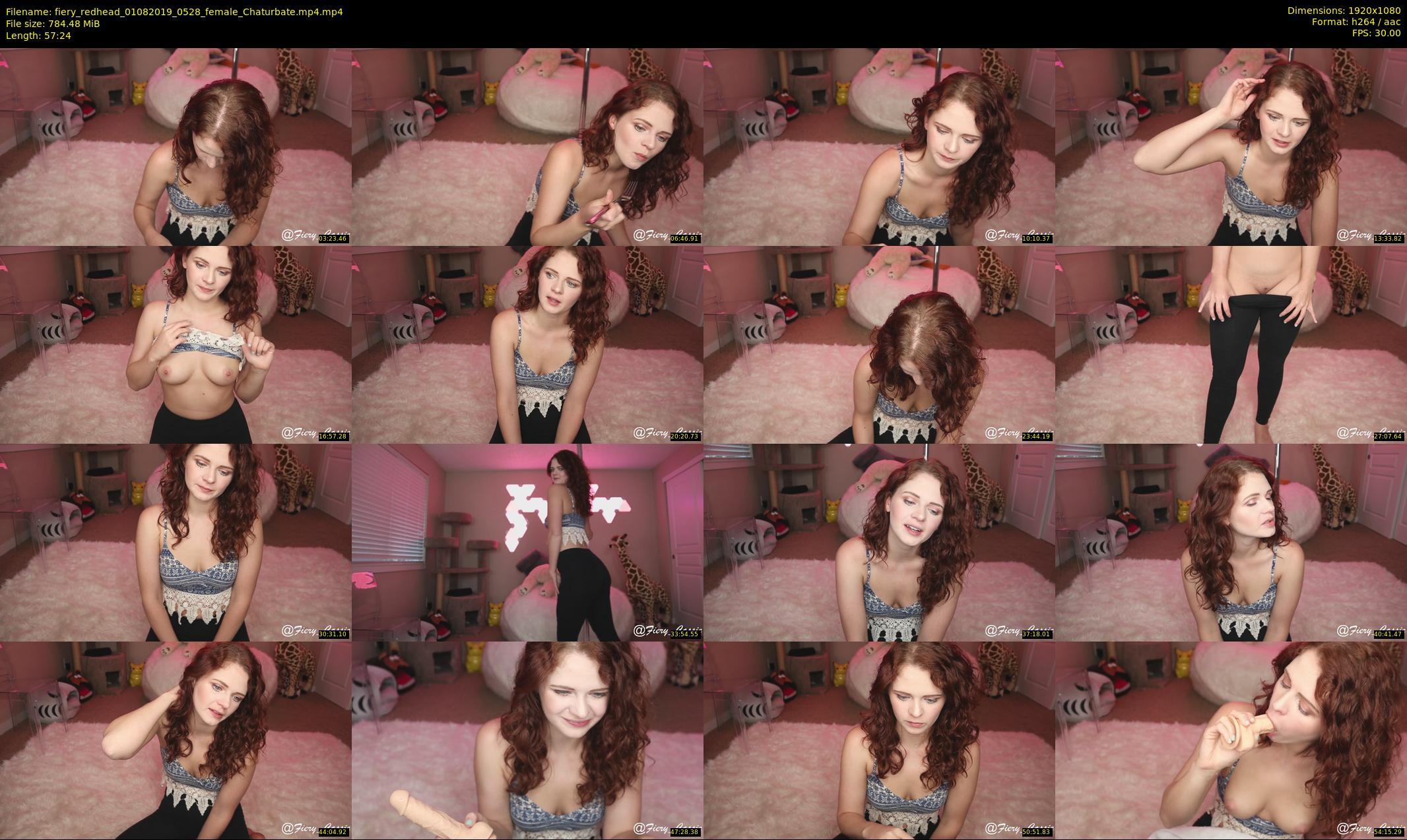 fiery_redhead — 58 minute Chaturbate female cam show recording, 1080p, Aug 1, 2019