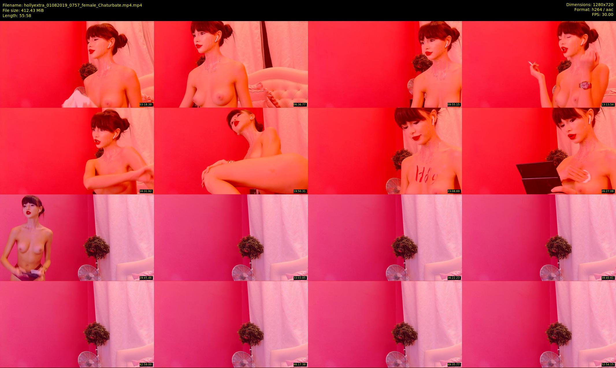 hollyextra — 56 minute Chaturbate female cam show recording, 720p, Aug 1, 2019