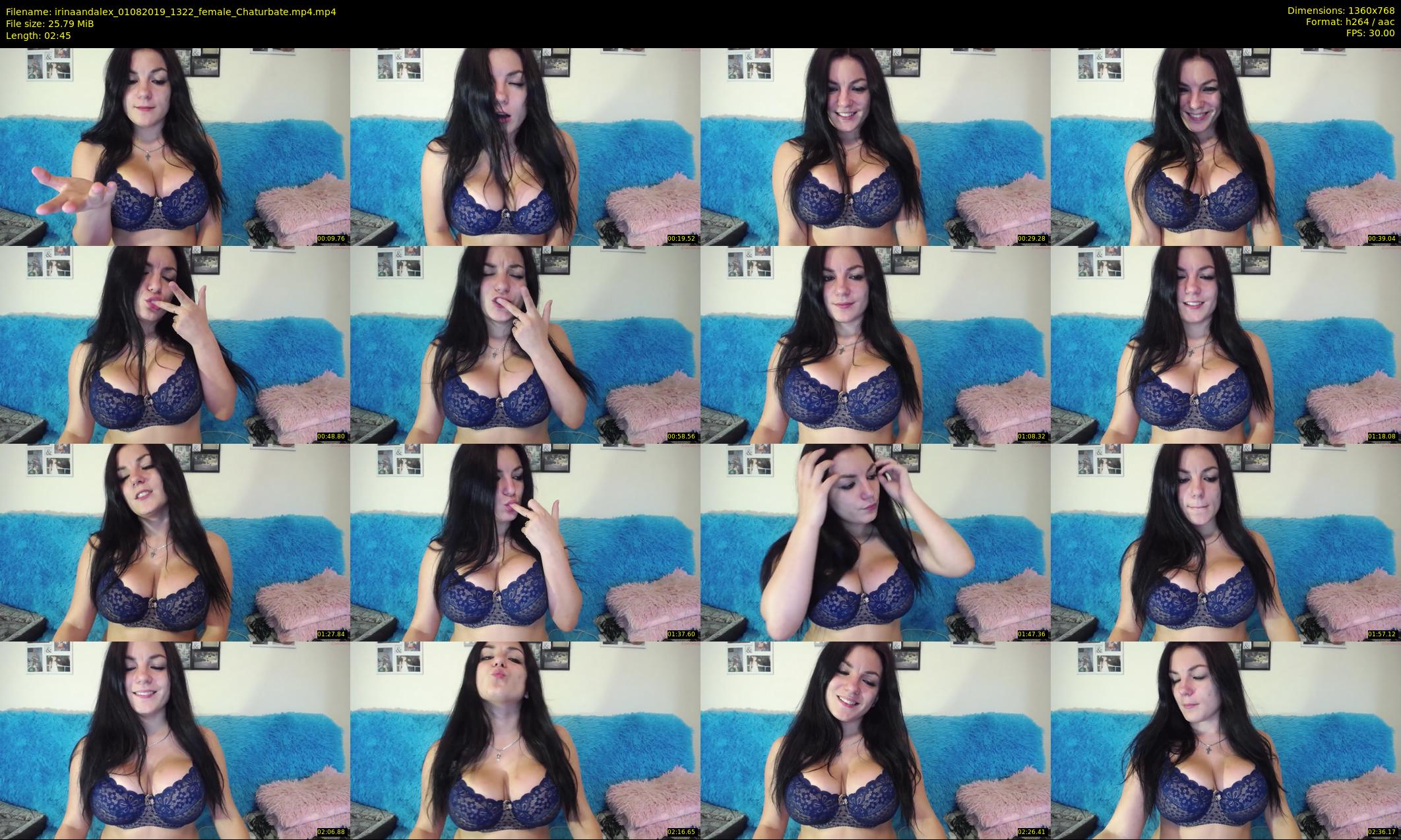 irinaandalex — 3 minute Chaturbate couple cam show recording, 720p, Aug 1, 2019