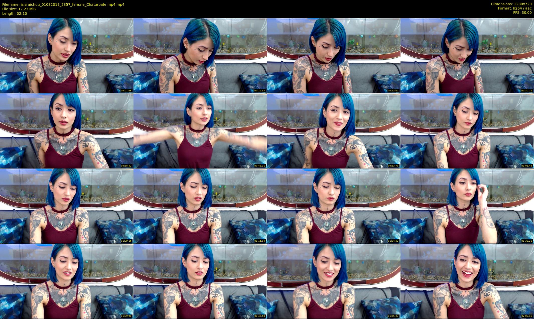 isisraichuu — 3 minute Chaturbate female cam show recording, 720p, Aug 1, 2019