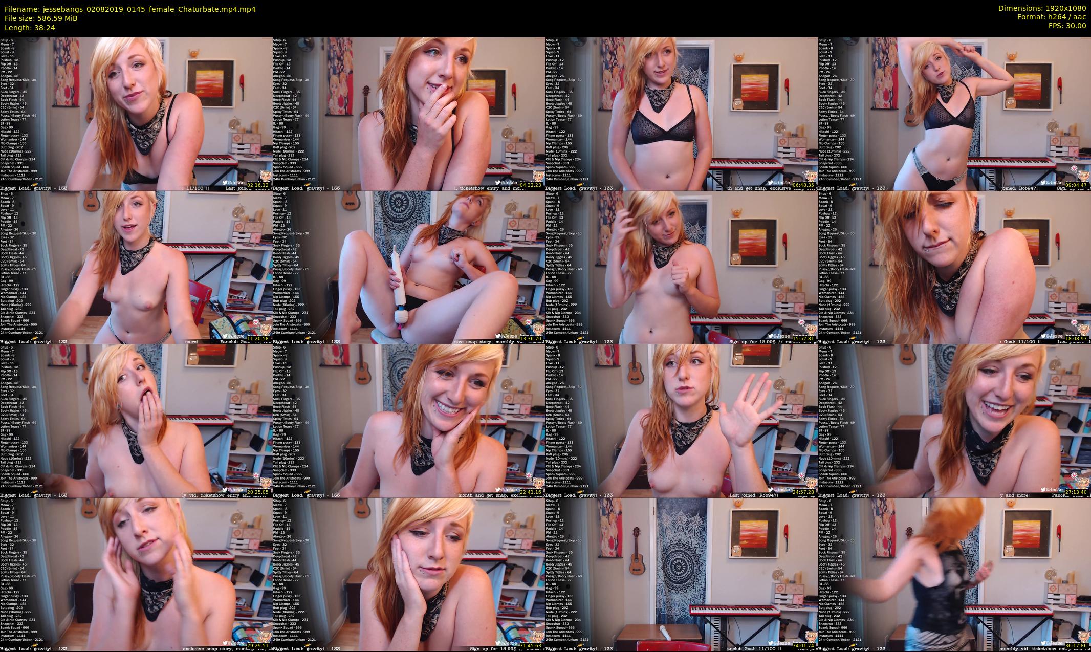 jessebangs — 39 minute Chaturbate female cam show recording, 1080p, Aug 2, 2019