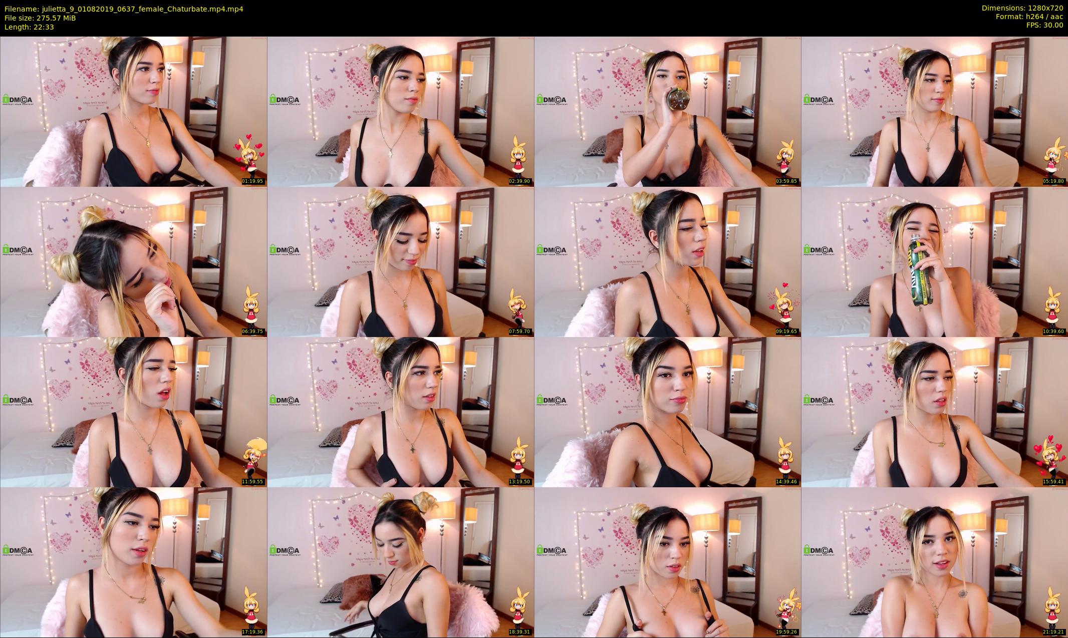 julietta_9 — 23 minute Chaturbate female cam show recording, 720p, Aug 1, 2019