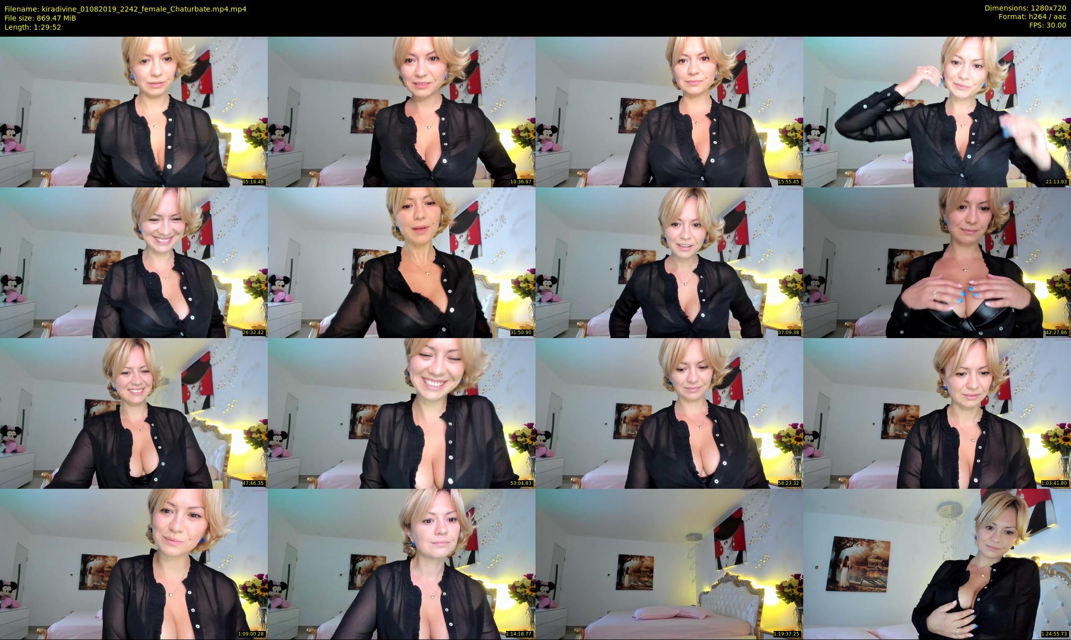kiradivine — 90 minute Chaturbate female cam show recording, 720p, Aug 1, 2019