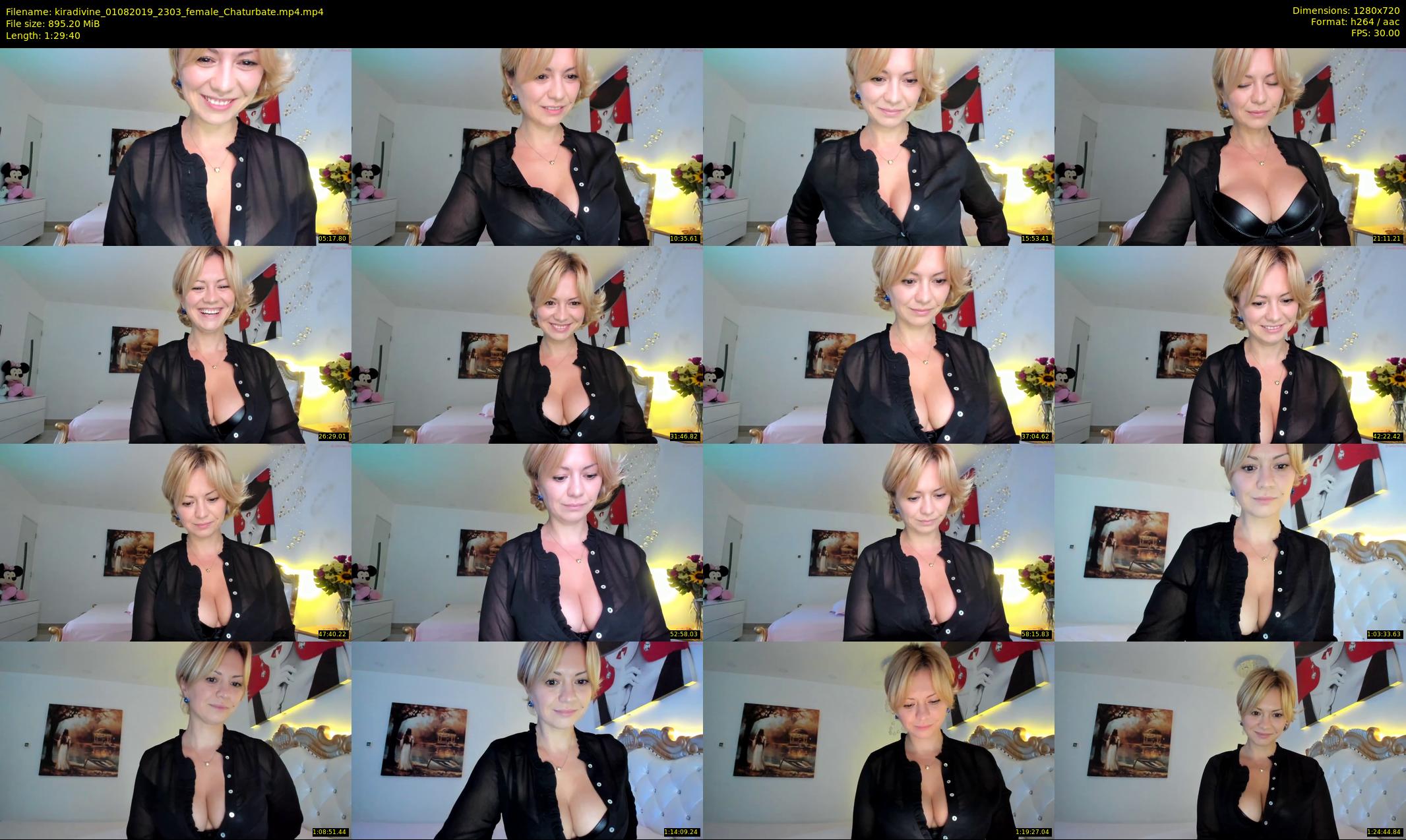 kiradivine — 90 minute Chaturbate female cam show recording, 720p, Aug 1, 2019