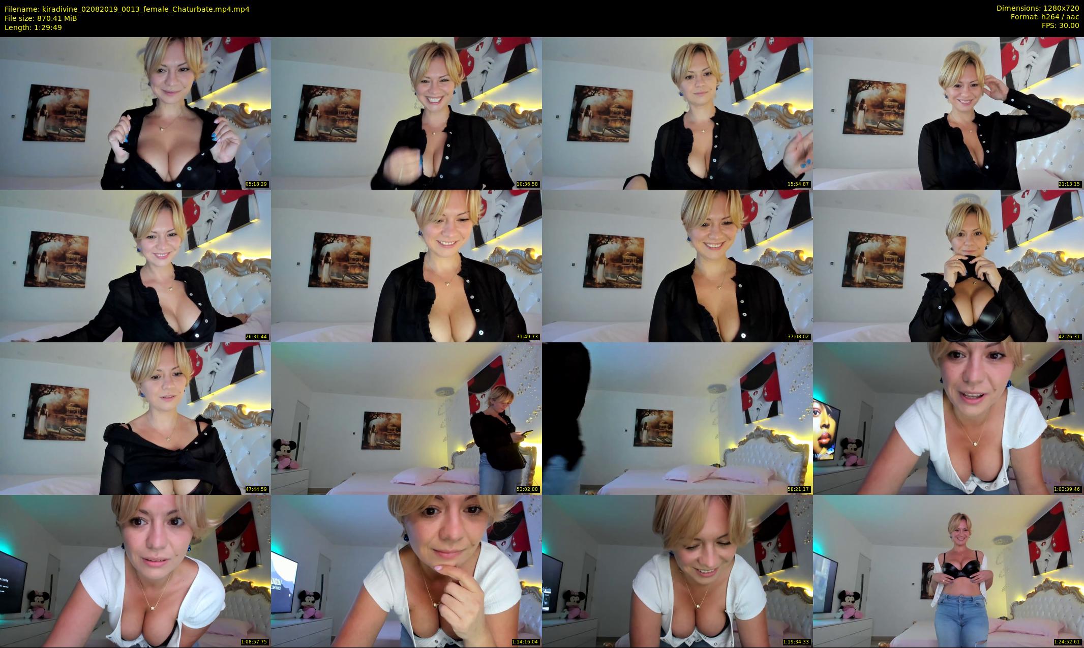 kiradivine — 90 minute Chaturbate female cam show recording, 720p, Aug 2, 2019