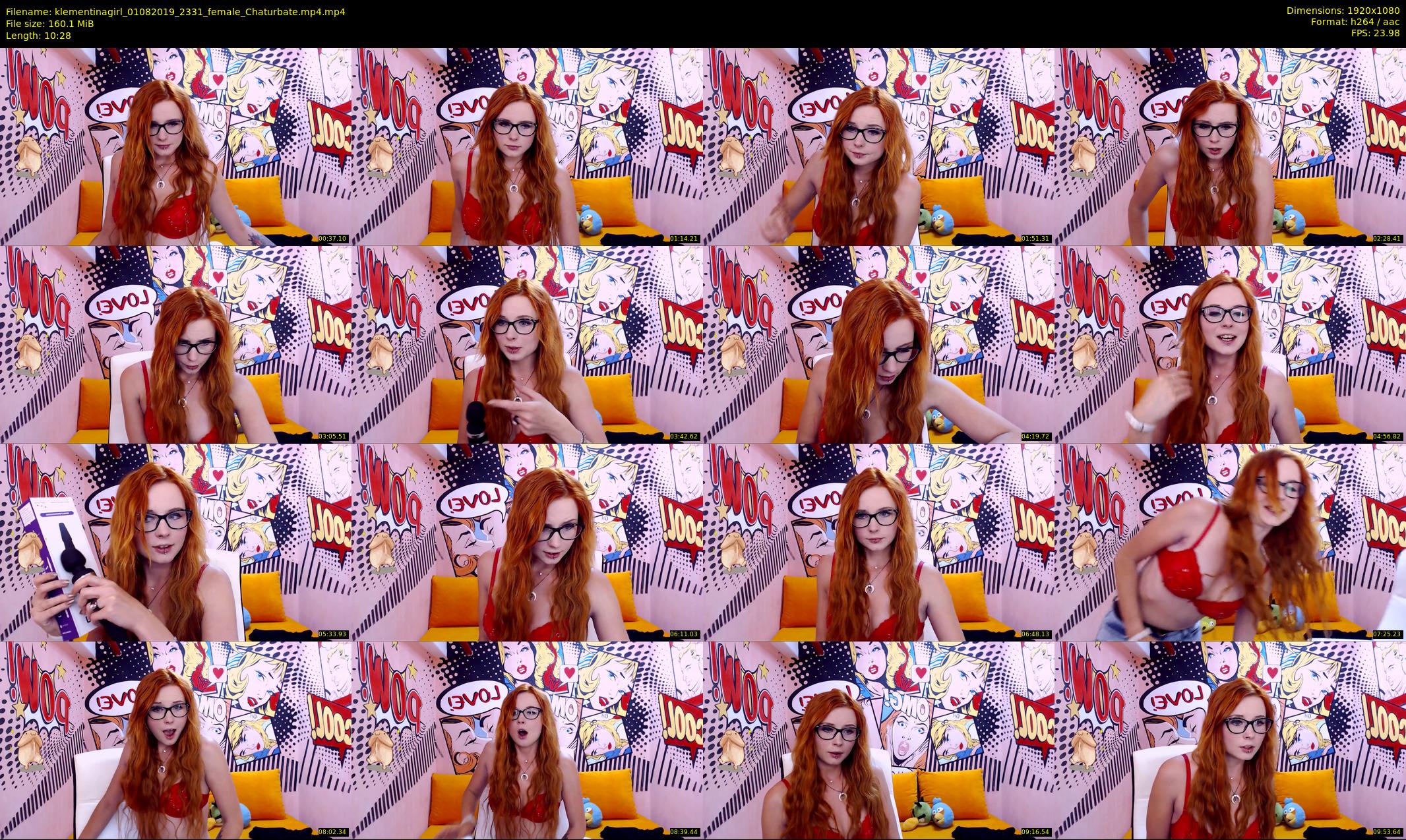 klementinagirl — 11 minute Chaturbate female cam show recording, 1080p, Aug 1, 2019