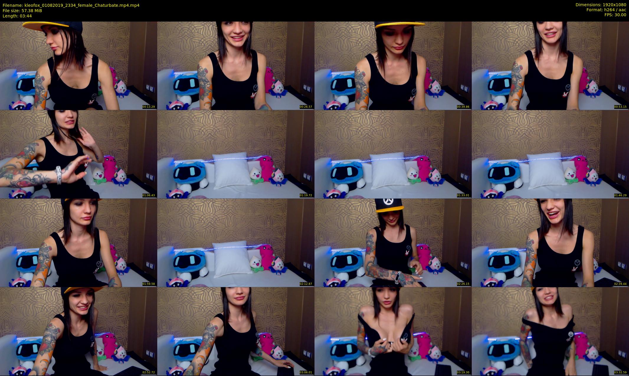 kleofox — 4 minute Chaturbate female cam show recording, 1080p, Aug 1, 2019