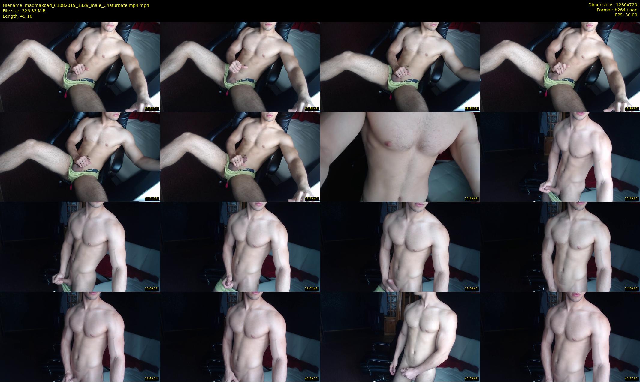 madmaxbad — 50 minute Chaturbate male cam show recording, 720p, Aug 1, 2019