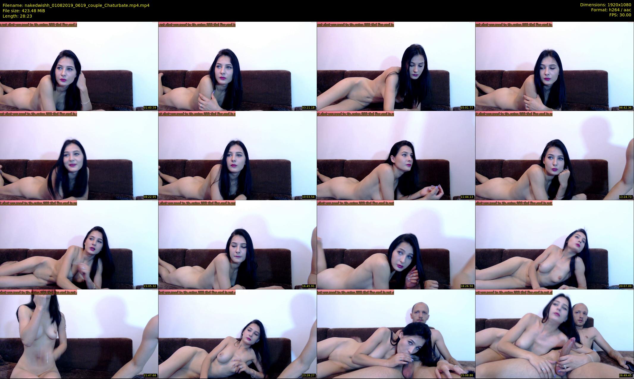 nakedwishh — 29 minute Chaturbate couple cam show recording, 1080p, Aug 1, 2019