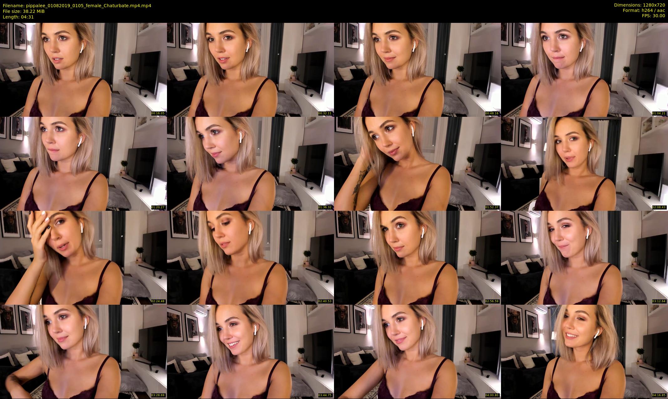 pippalee — 5 minute Chaturbate female cam show recording, 720p, Aug 1, 2019