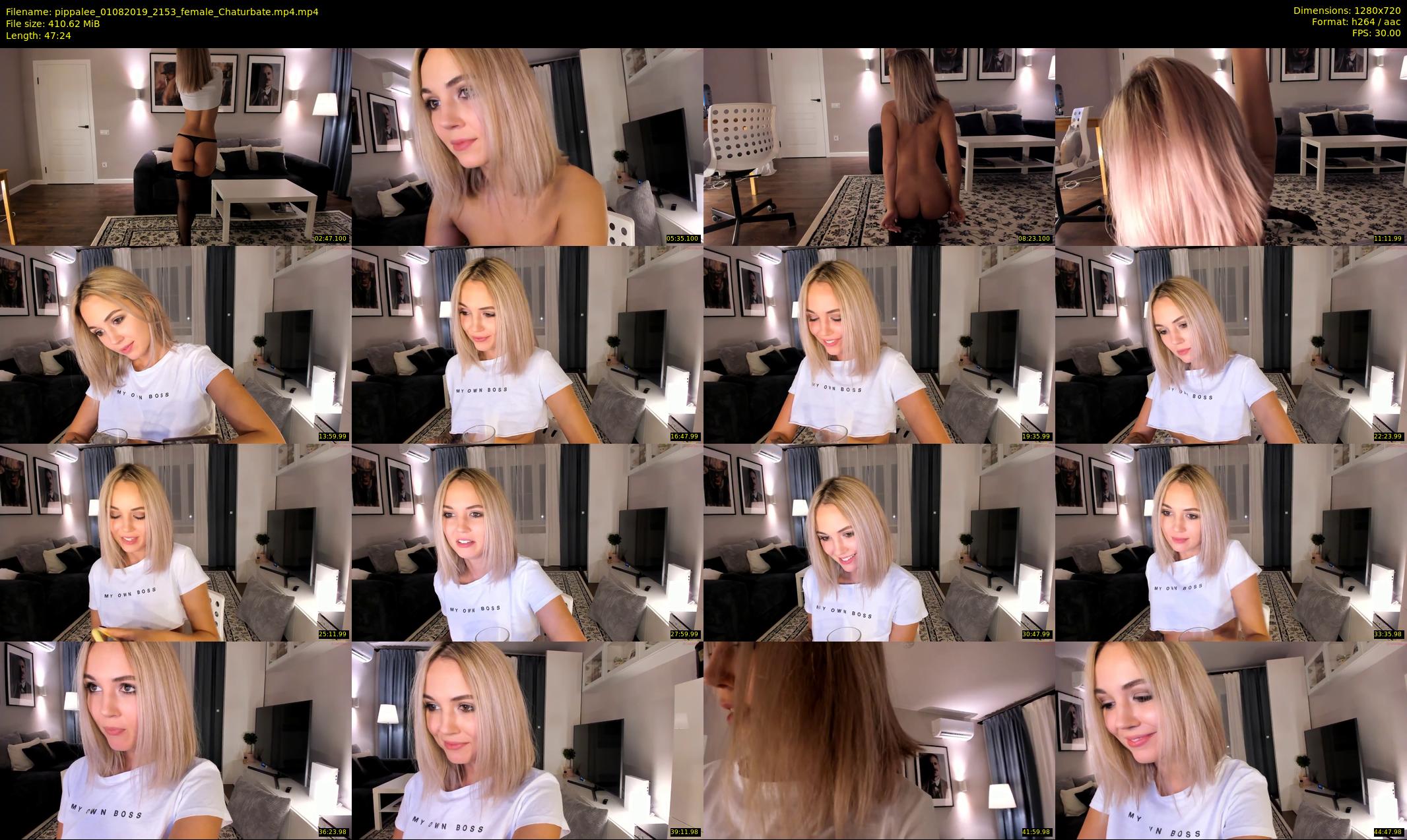 pippalee — 48 minute Chaturbate female cam show recording, 720p, Aug 1, 2019