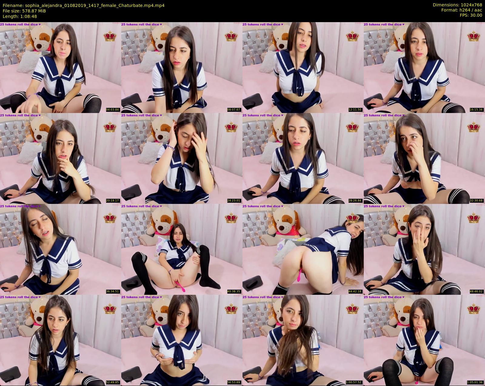 sophia_alejandra — 69 minute Chaturbate female cam show recording, 720p, Aug 1, 2019