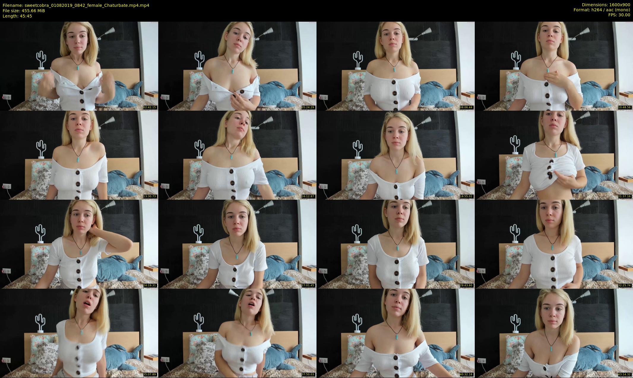 sweetcobra — 46 minute Chaturbate female cam show recording, 720p, Aug 1, 2019