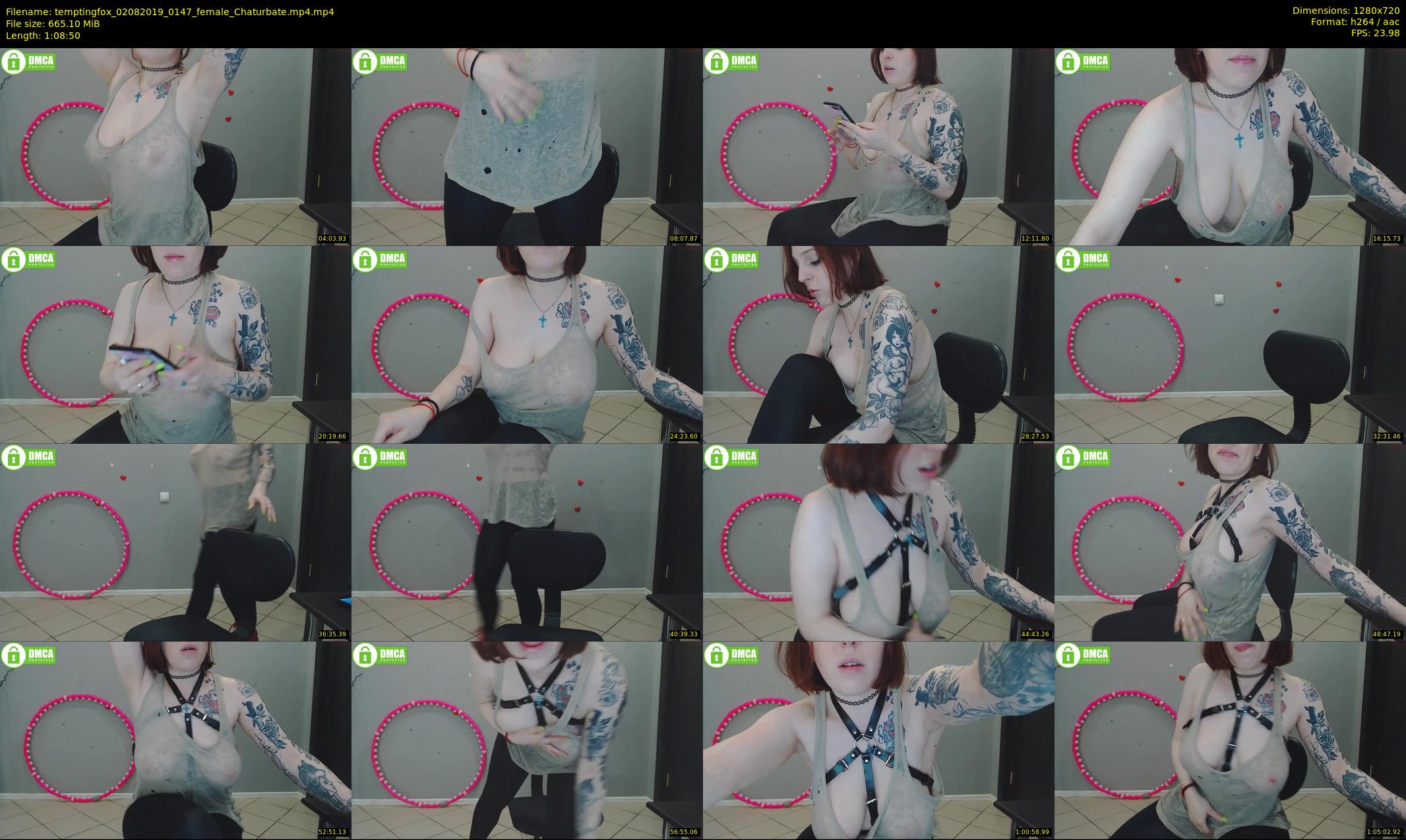 temptingfox — 69 minute Chaturbate female cam show recording, 720p, Aug 2, 2019