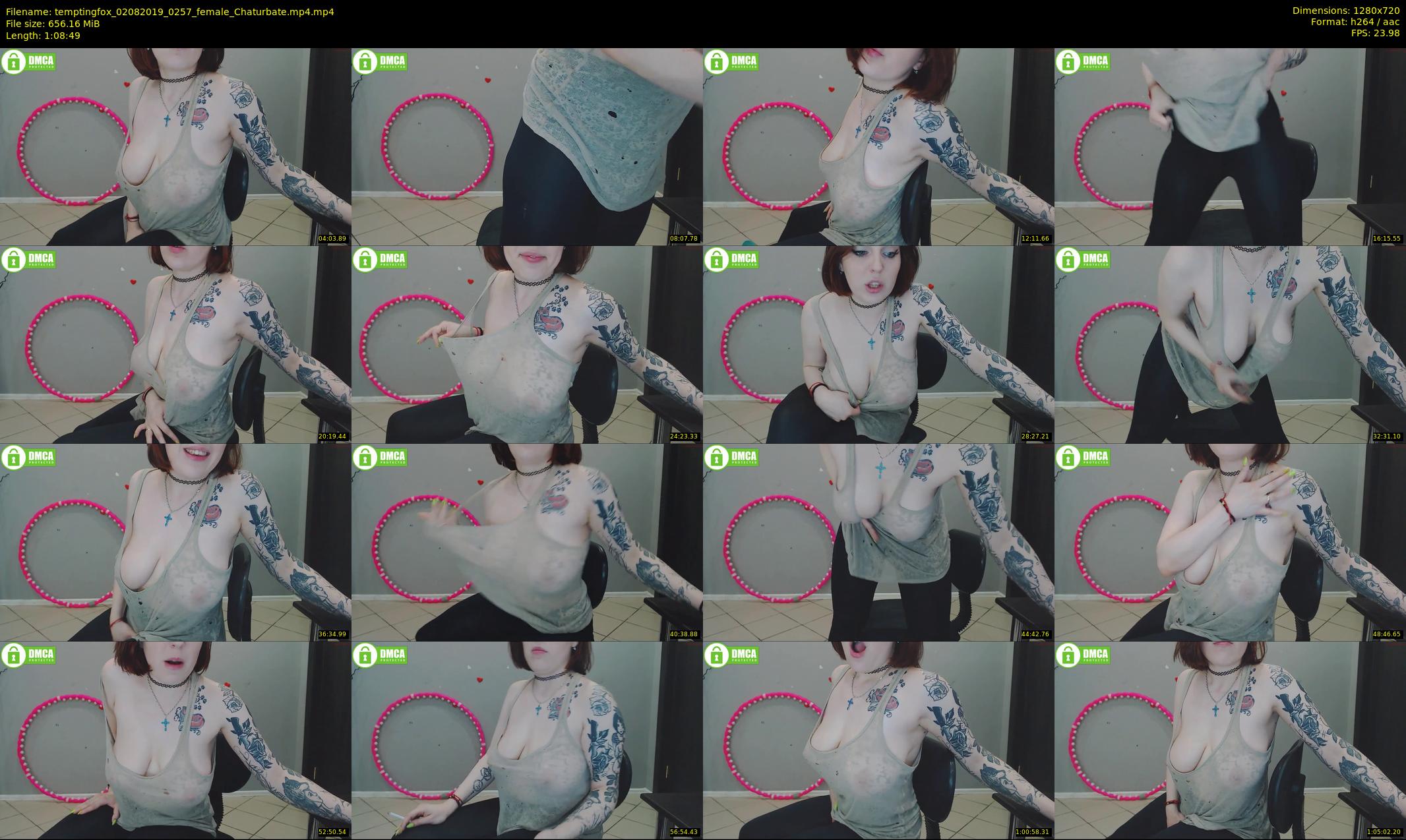 temptingfox — 69 minute Chaturbate female cam show recording, 720p, Aug 2, 2019