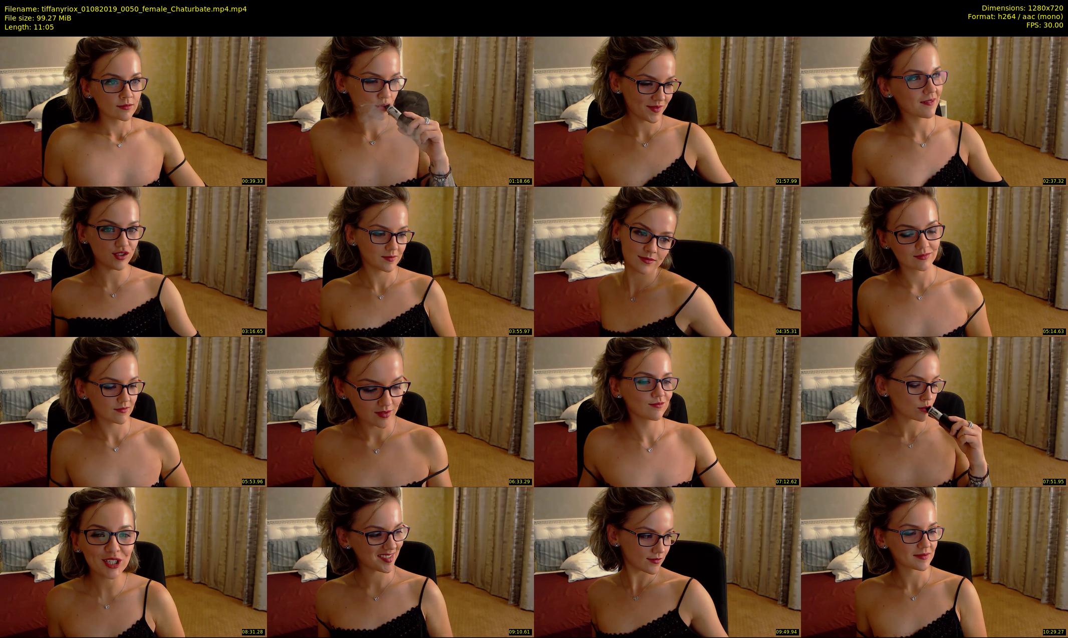 tiffanyriox — 12 minute Chaturbate female cam show recording, 720p, Aug 1, 2019