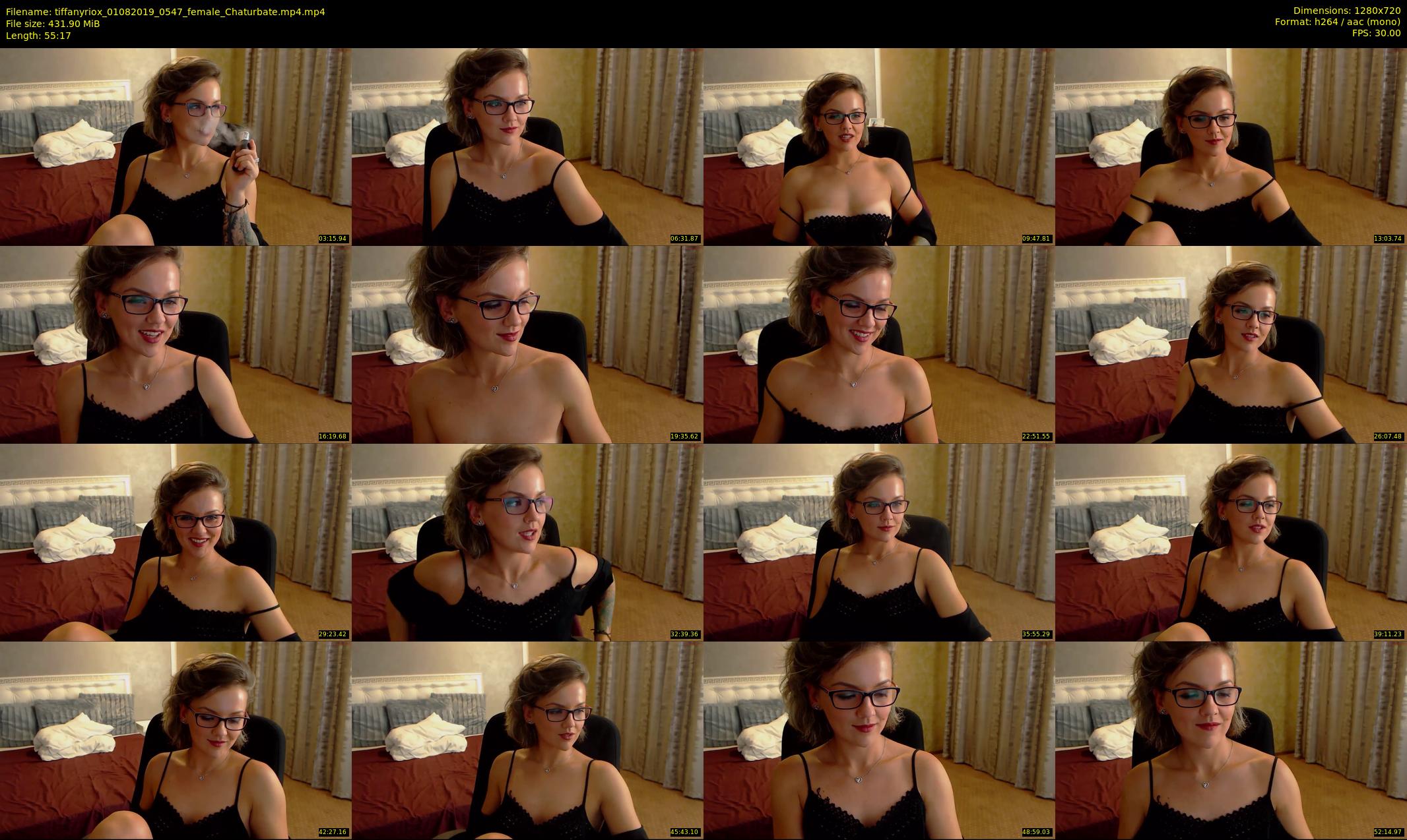 tiffanyriox — 56 minute Chaturbate female cam show recording, 720p, Aug 1, 2019