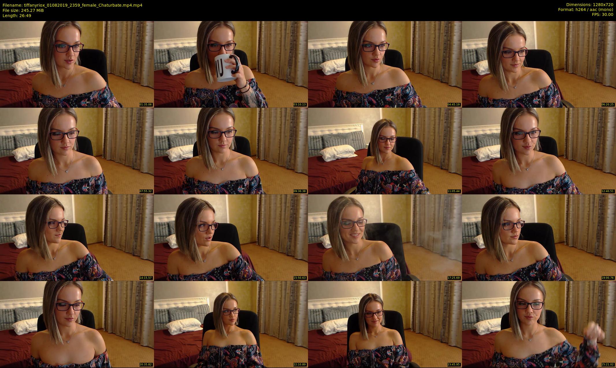 tiffanyriox — 27 minute Chaturbate female cam show recording, 720p, Aug 1, 2019
