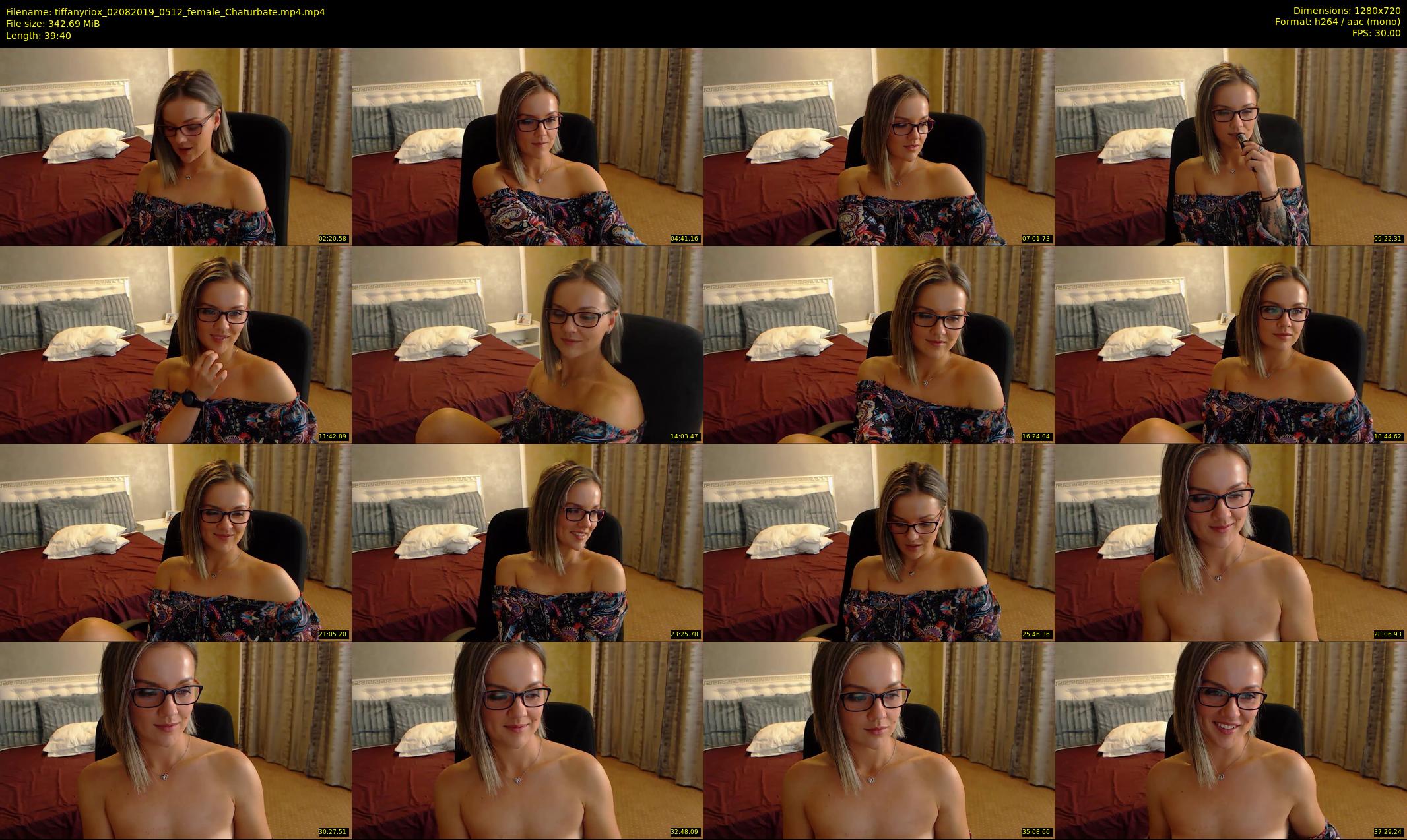 tiffanyriox — 40 minute Chaturbate female cam show recording, 720p, Aug 2, 2019