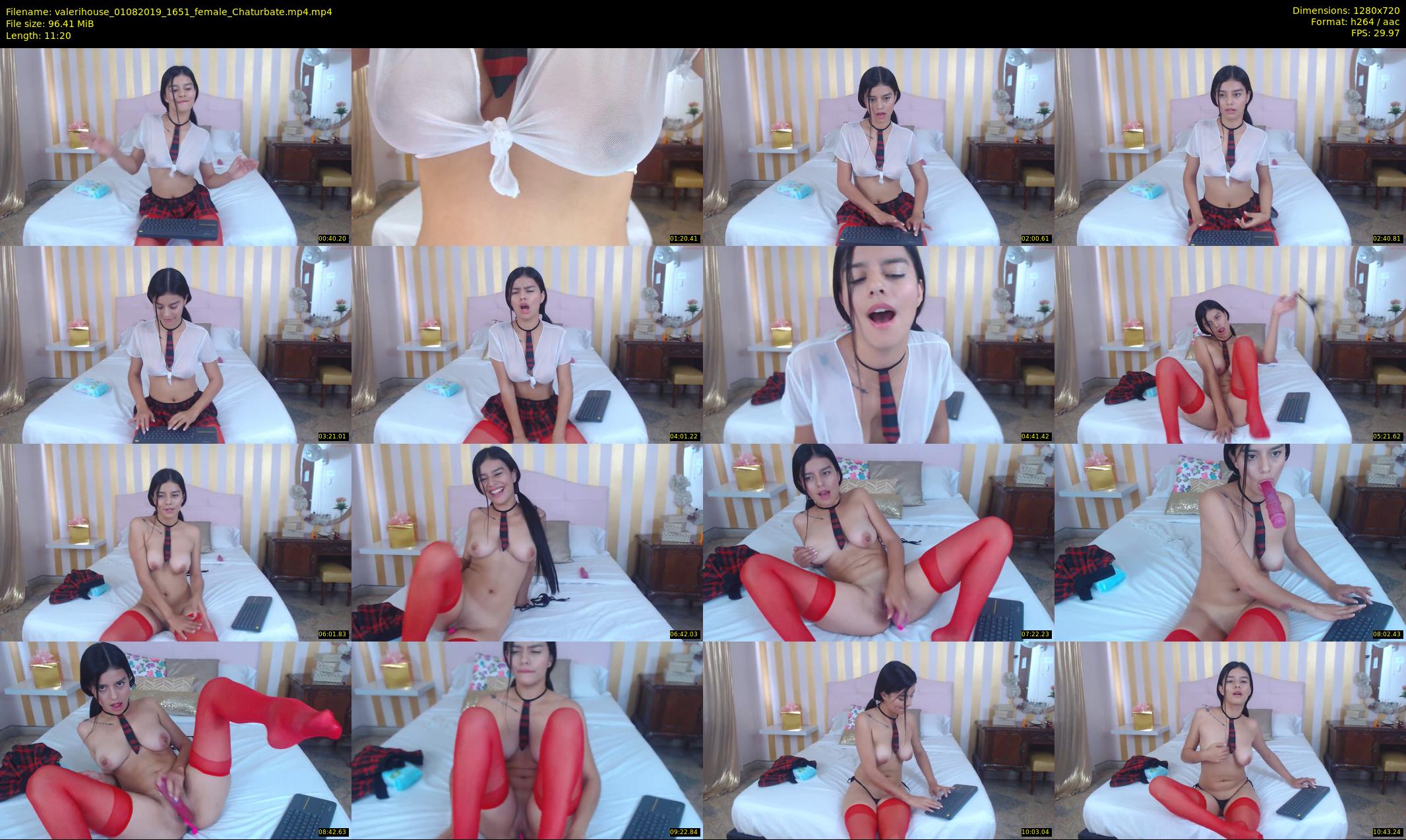 valerihouse — 12 minute Chaturbate female cam show recording, 720p, Aug 1, 2019