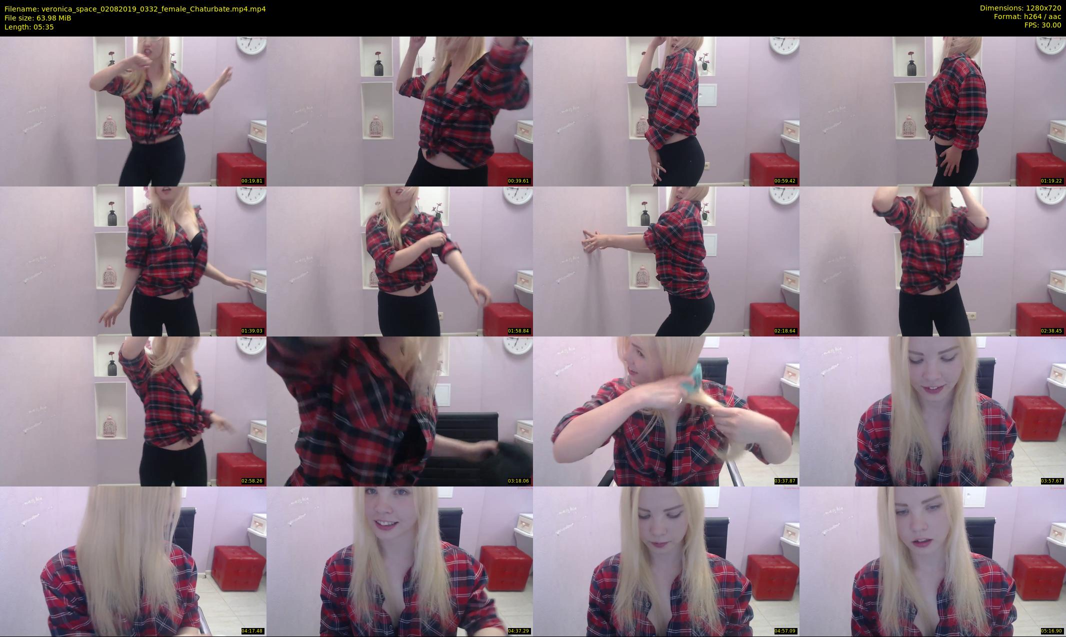 veronica_space — 6 minute Chaturbate female cam show recording, 720p, Aug 2, 2019