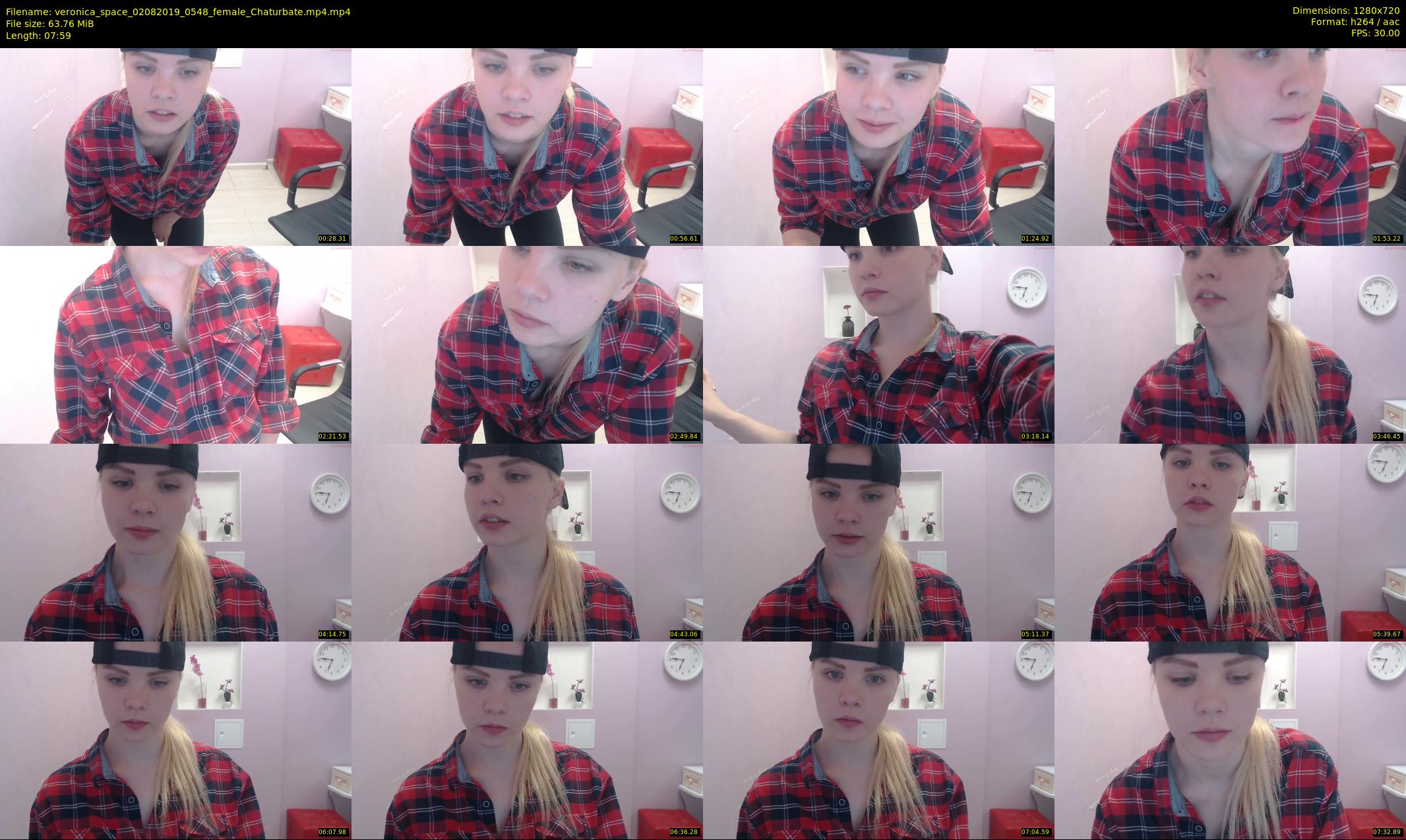 veronica_space — 8 minute Chaturbate female cam show recording, 720p, Aug 2, 2019