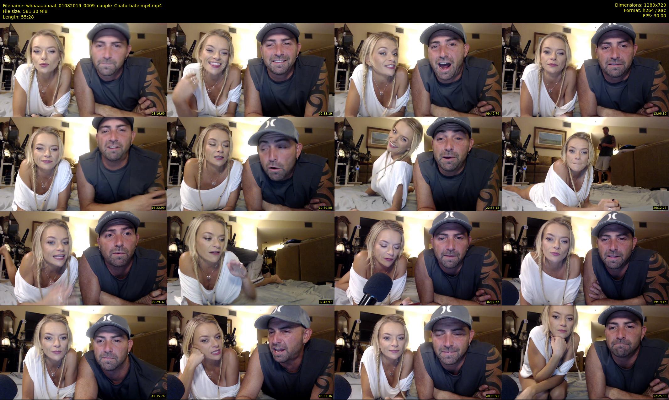 whaaaaaaaat — 56 minute Chaturbate couple cam show recording, 720p, Aug 1, 2019