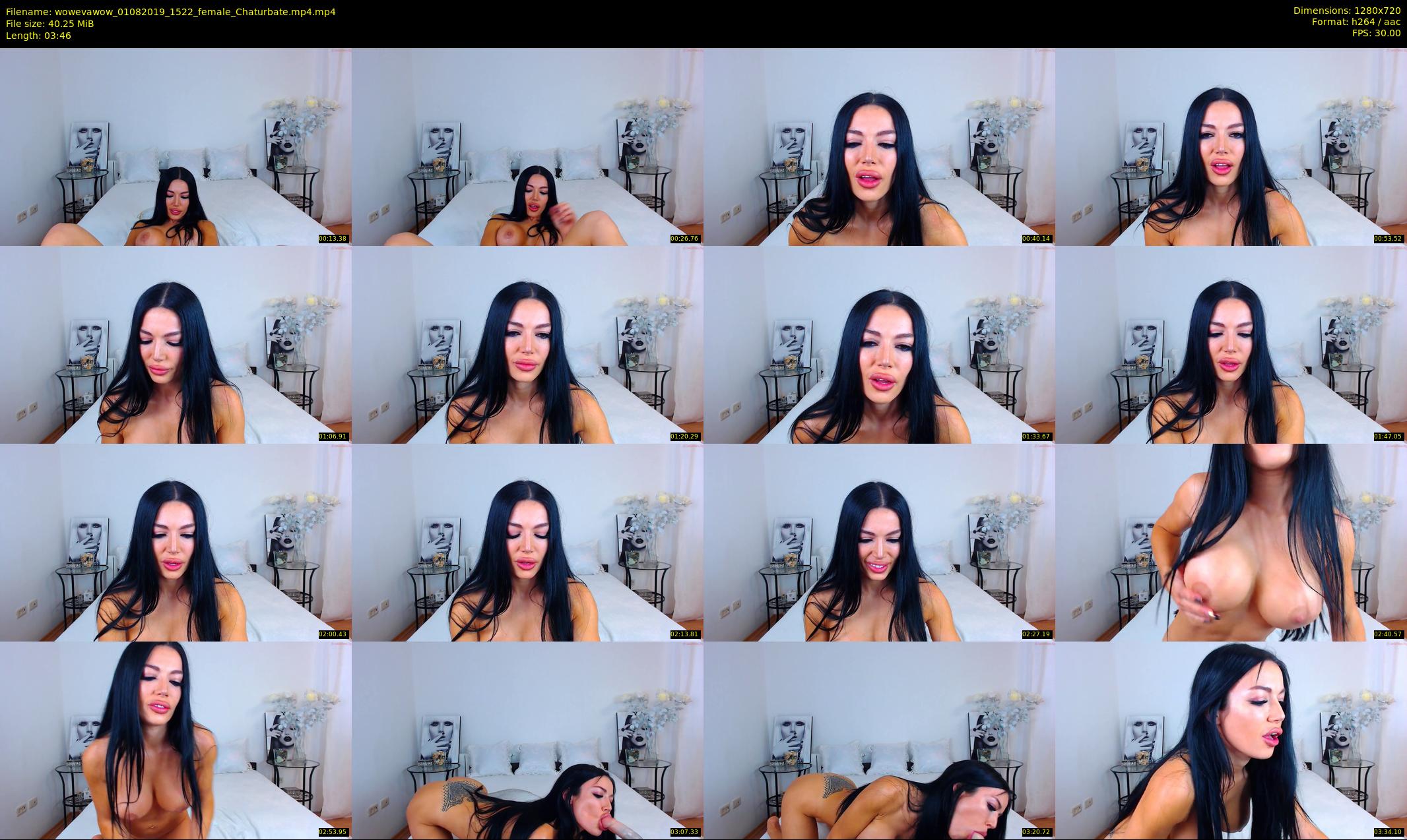 wowevawow — 4 minute Chaturbate female cam show recording, 720p, Aug 1, 2019