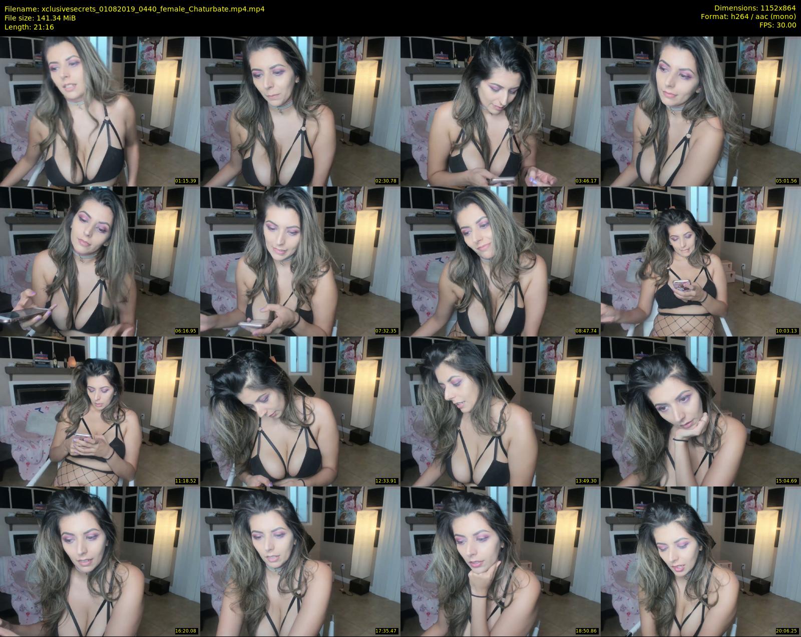 xclusivesecrets — 22 minute Chaturbate female cam show recording, 720p, Aug 1, 2019