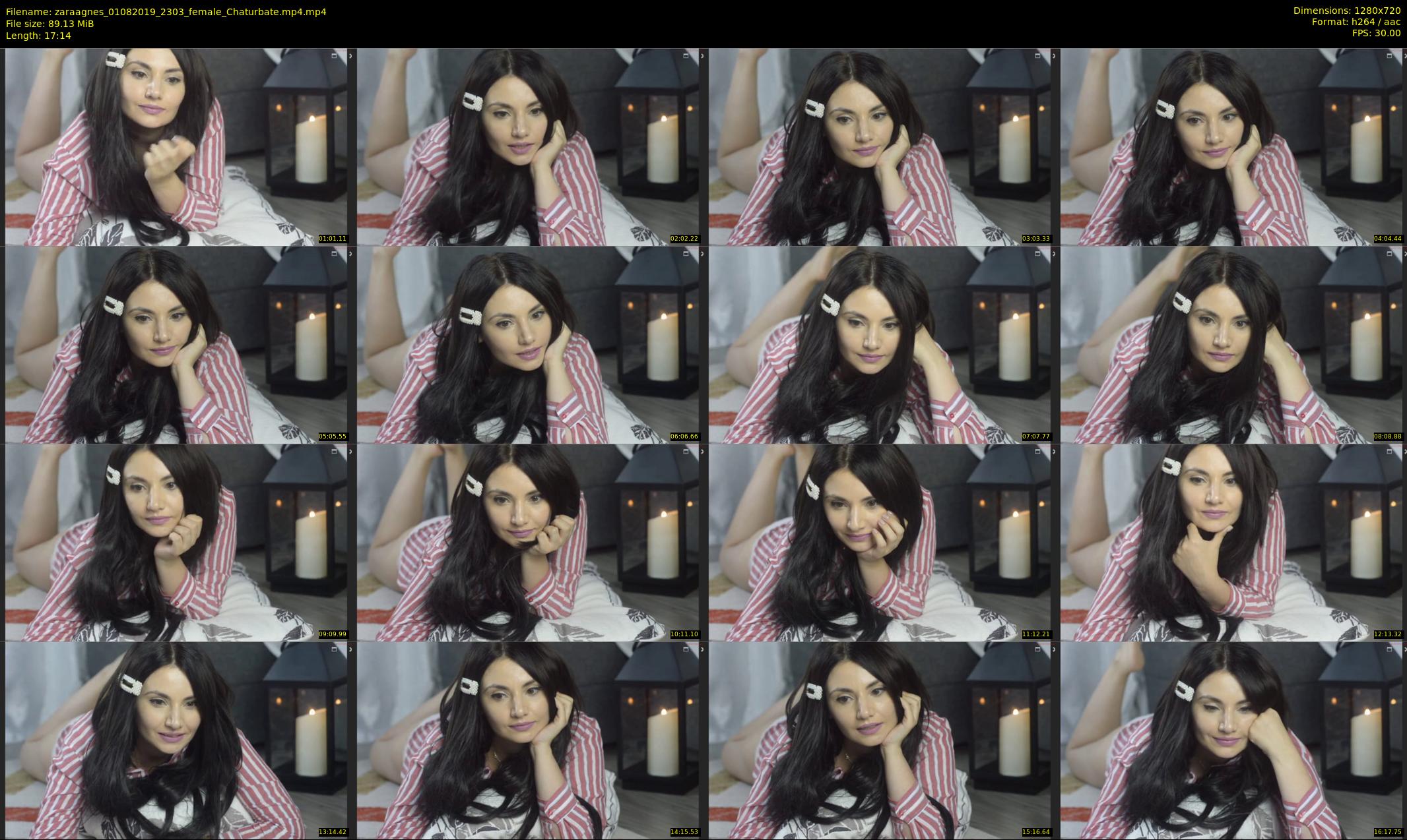 zaraagnes — 18 minute Chaturbate female cam show recording, 720p, Aug 1, 2019