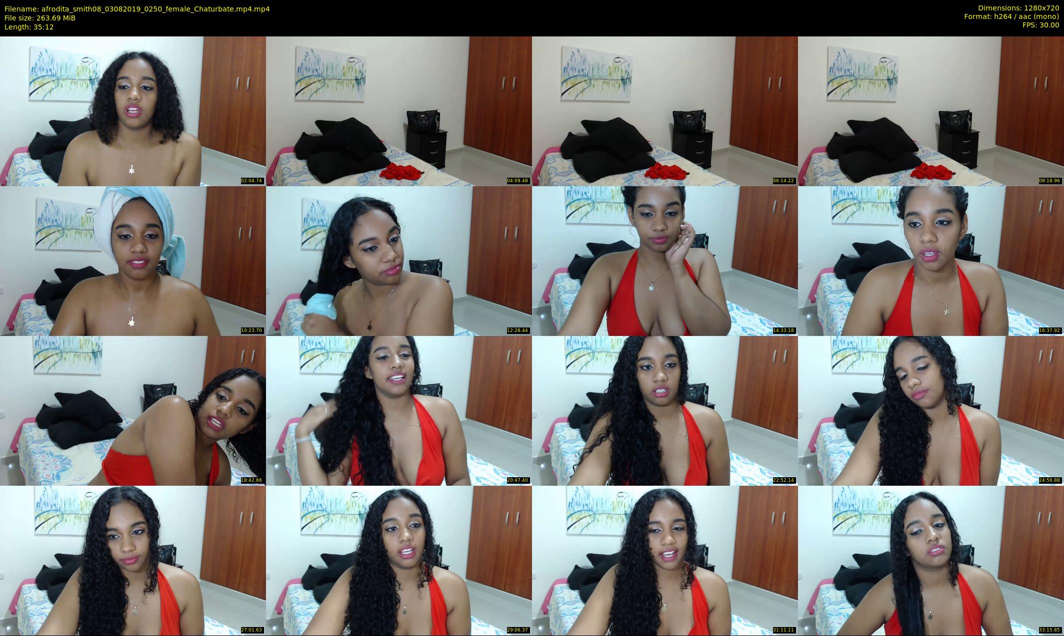 afrodita_smith08 — 36 minute Chaturbate female cam show recording, 720p, Aug 3, 2019