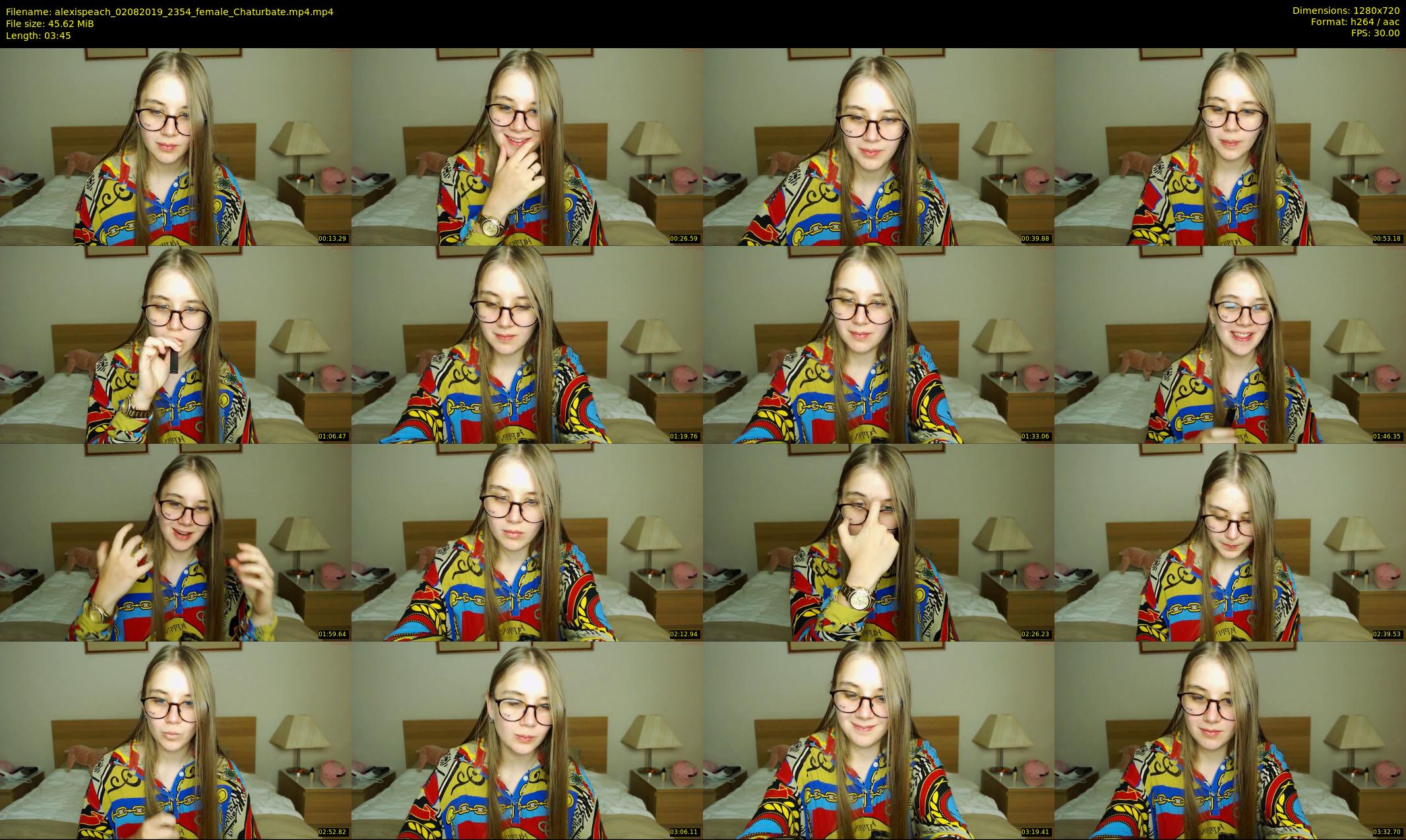 alexispeach — 4 minute Chaturbate female cam show recording, 720p, Aug 2, 2019