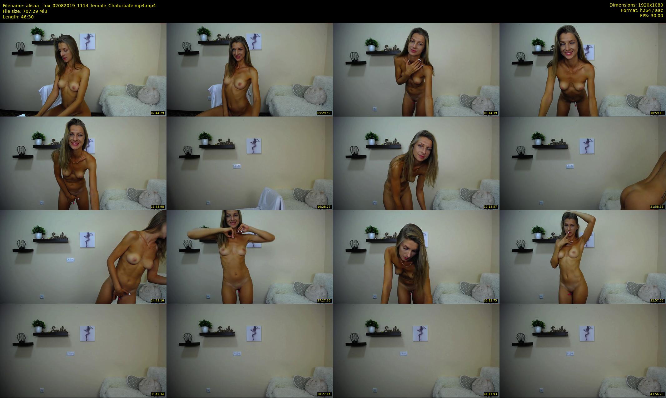 alisaa__fox — 47 minute Chaturbate female cam show recording, 1080p, Aug 2, 2019
